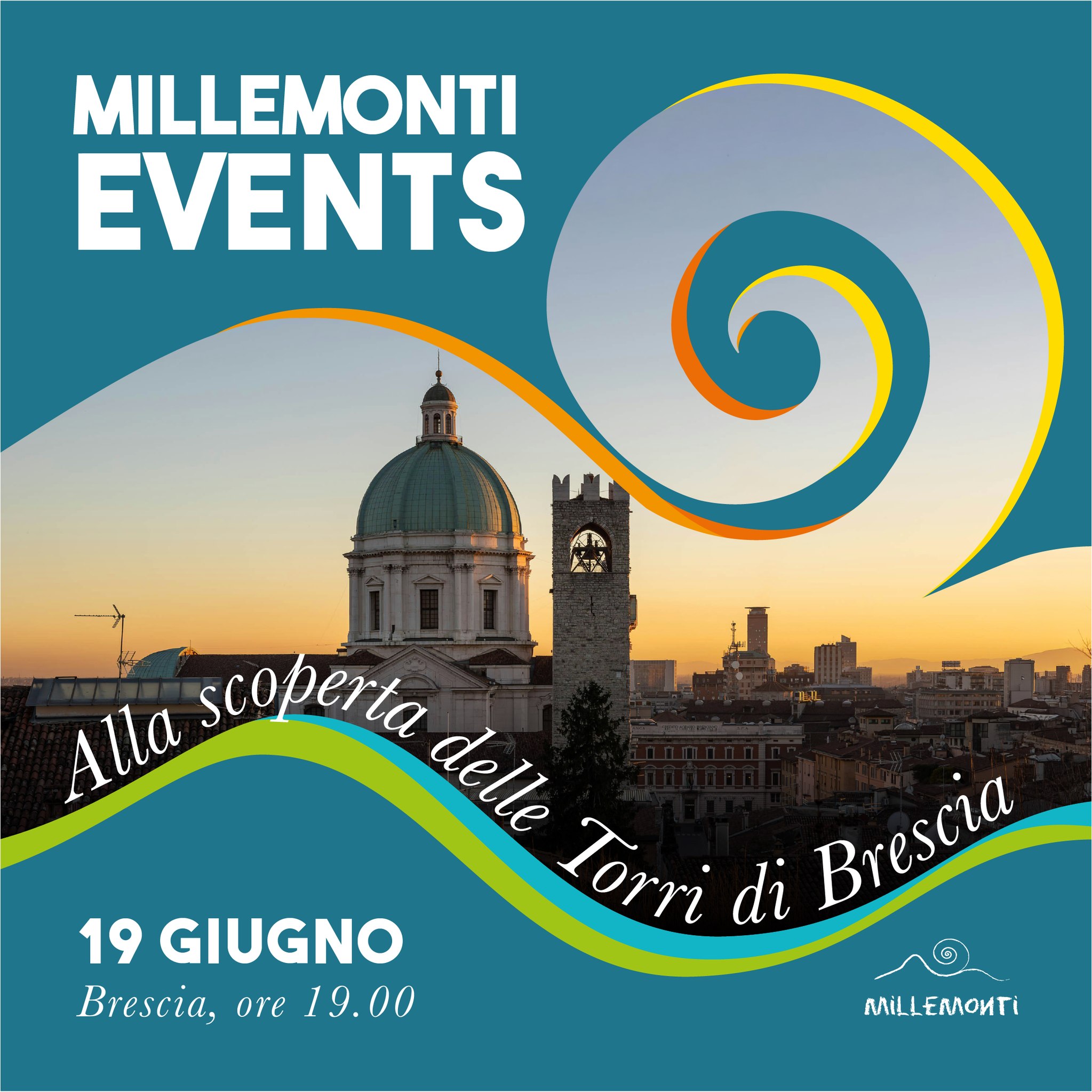 ⏳ Non ti sei ancora iscritto al 1° MILLEMONTI EVENTS? Questo è il momento giusto per farlo! 🌇
🗓️ Venerdì 19/06/26
Ti aspetta un tour speciale al tramonto tra le torri più affascinanti di #Brescia, accompagnati da una Guida Turistica che ci porterà alla scoperta di storie, dettagli e scorci nascosti della città.
Dal Pegol alla Pallata, fino a Porta Bruciata e Porta Paganora: un percorso unico da vivere insieme alla community MilleMonti. ✨
L’evento è riservato a te che sei Titolare di Friend Card!
E puoi invitare anche uno o più amici per fargli conoscere il proprio Mondo MilleMonti 👥
E dopo il tour?
Per chi vorrà, proseguiremo con un aperitivo in compagnia! 🥂
👉🏼 Prenota subito il tuo posto su www.millemonti.it o al link in bio!
#MilleMonti #MondoMilleMonti #CommunityMilleMonti #FriendCard #MilleMontiEvents #MilleMontiFriendCard