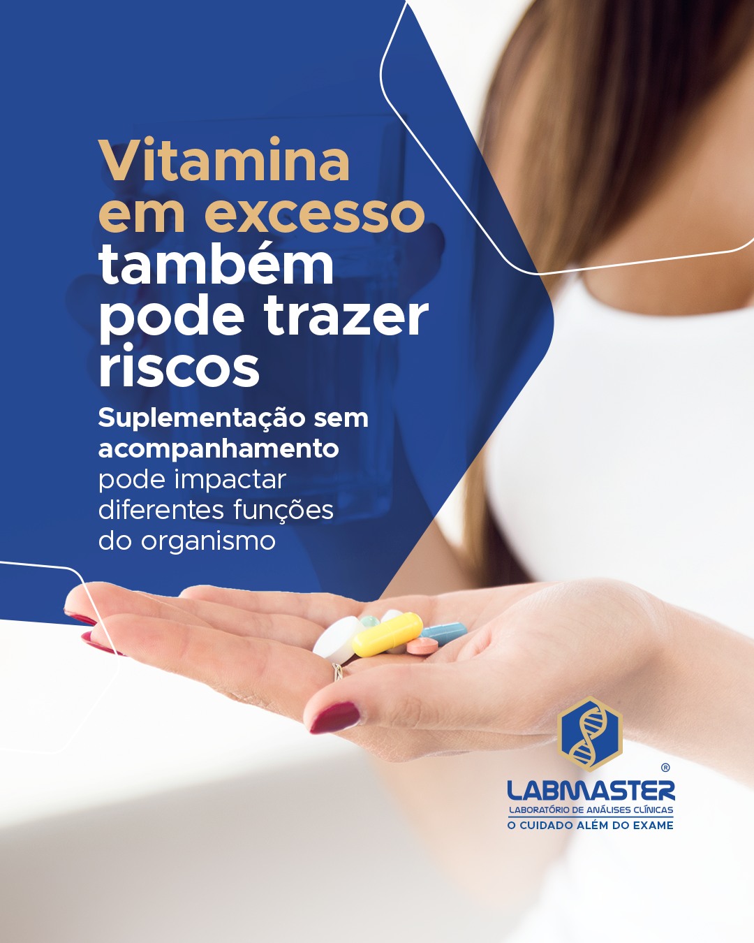 💊 Vitaminas e suplementos fazem parte da rotina de muitas pessoas, mas o consumo em excesso ou sem acompanhamento pode trazer impactos para o organismo.
Altas doses de determinadas vitaminas podem sobrecarregar funções metabólicas e afetar órgãos como fígado e rins, principalmente em casos de uso prolongado e sem orientação adequada.
🔬 Exames laboratoriais auxiliam no acompanhamento de vitaminas, minerais e outros marcadores importantes para avaliar como o organismo está respondendo à suplementação e contribuir para mais segurança nos cuidados com a saúde.
Labmaster Laboratório de Análises Clínicas
O cuidado além do exame
📱WhatsApp: (53) 98477-1831
☎Telefone: (53) 3263-6435
💻Site: labmastersvp.com.br
📧E-mail: atendimento@labmastersvp.com.br
Encontre uma unidade mais próxima de você!
📍Santa Vitória do Palmar (Centro)
Rua Conde de Porto Alegre, nº 547
☎Telefone: (53) 3263-6435
📍Chuí (Centro)
Rua Venezuela, nº 145
☎Telefone: (53) 3265-9013
🕐Horário de funcionamento:
De segunda a sexta-feira, das 7h15 às 11h30 e das 13h30 às 18h