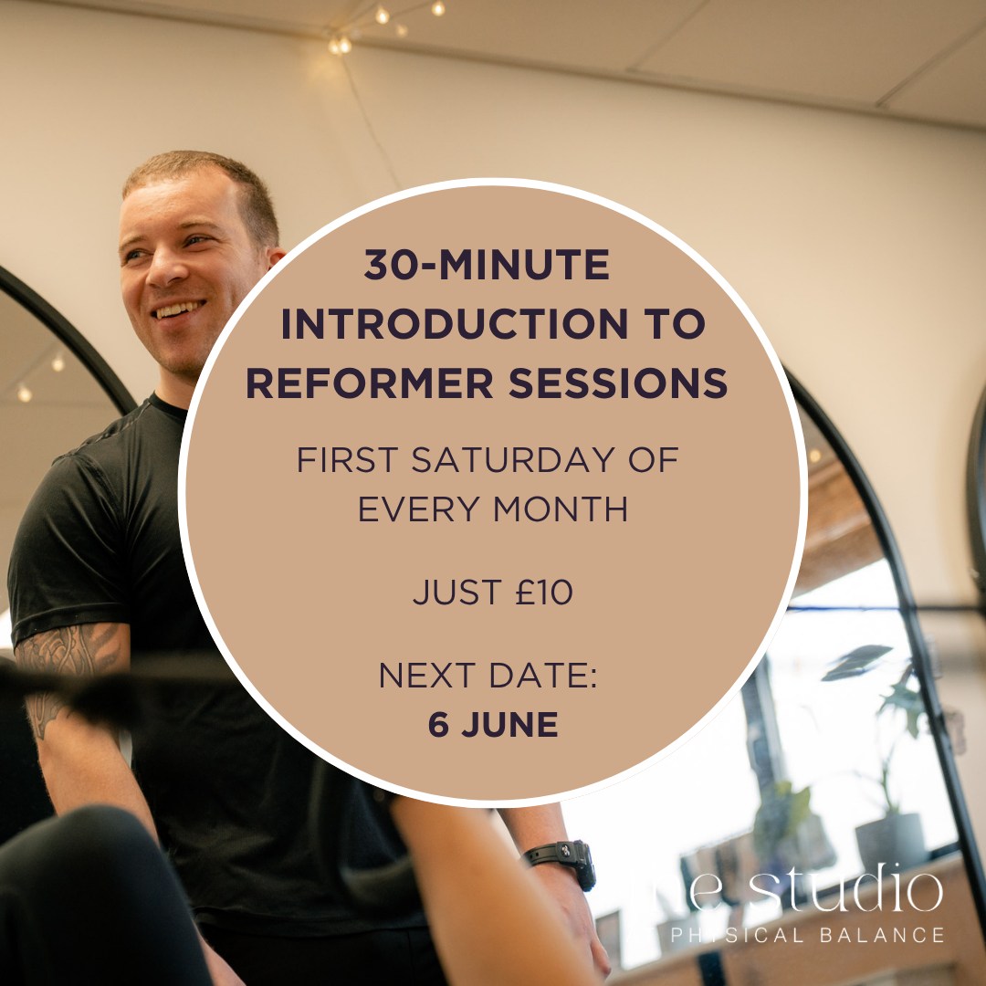 If you've ever wondered what Reformer is all about, join us on the first Saturday of every month (next sessions Saturday 6 June) and enjoy a 30-minute Introduction session for just £10 (two classes available each month).
🕛 11:55 AM
🕧 12:30 PM
👤 With Adam
It's simple to book on our website (link in our bio) - just choose the 'Introduction to Reformer Pilates Group Class 30 mins' on the schedule. See you there 😊
#physicalbalance #basingstoke #basingstokeclinic #thestudioatphysicalbalance #yogabasingstoke #pilatesbasingstoke #reformerpilatesbasingstoke
#reformertastersessionbasingstoke #whatisreformerallabout #reformerpilates