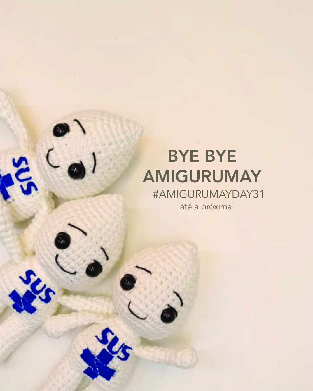 Hoje termina o #amigurumay2026 e eu só tenho a agradecer a todos que acompanham meu trabalho mesmo eu não estando tão presente quanto gostaria! De que forma encerrar esse período senão com os pequenos Zés Gotinhas, receita da minha maravilhosa Mari @crocheteiranerd
Que o @govbr possa melhorar cada vez mais as ações públicas de saúde para todos.
Até o próximo Amigurumay!!
Amigurumay Day 31