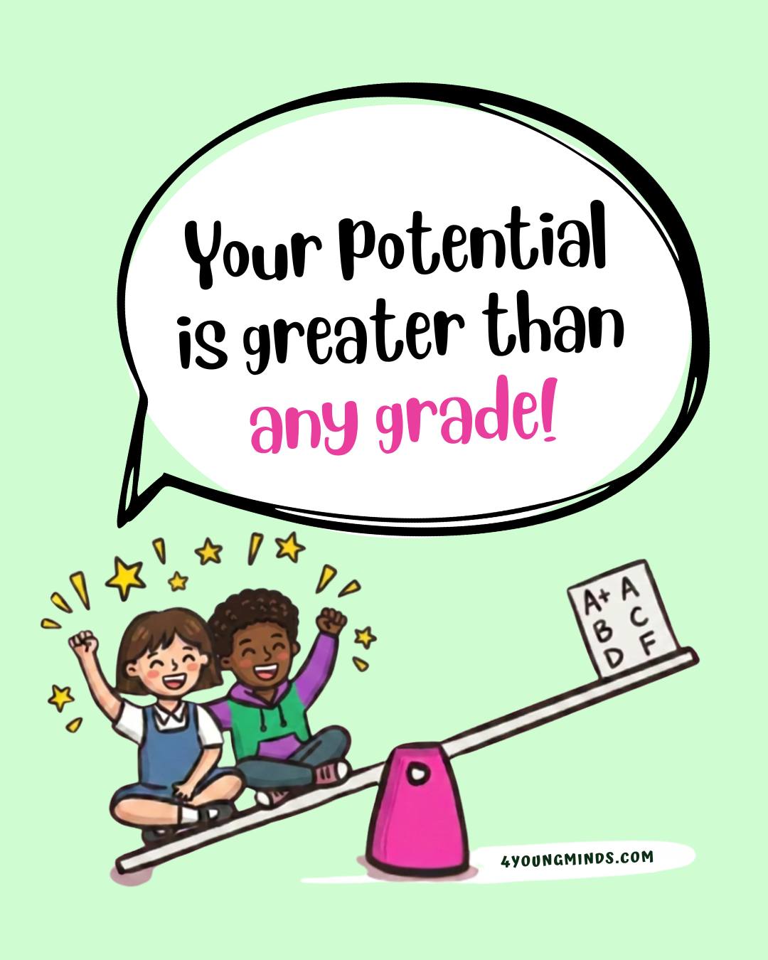Grades can measure how you performed on a test, but they can never measure your creativity, kindness, resilience, determination, or the unique qualities that make you who you are.
Remember that one grade does not define your future. Growth, learning, and perseverance matter just as much—if not more.
💭 What is one strength you have that could never be measured by a grade?
Share it in the comments and let's celebrate the qualities that make us more than our results. 💙