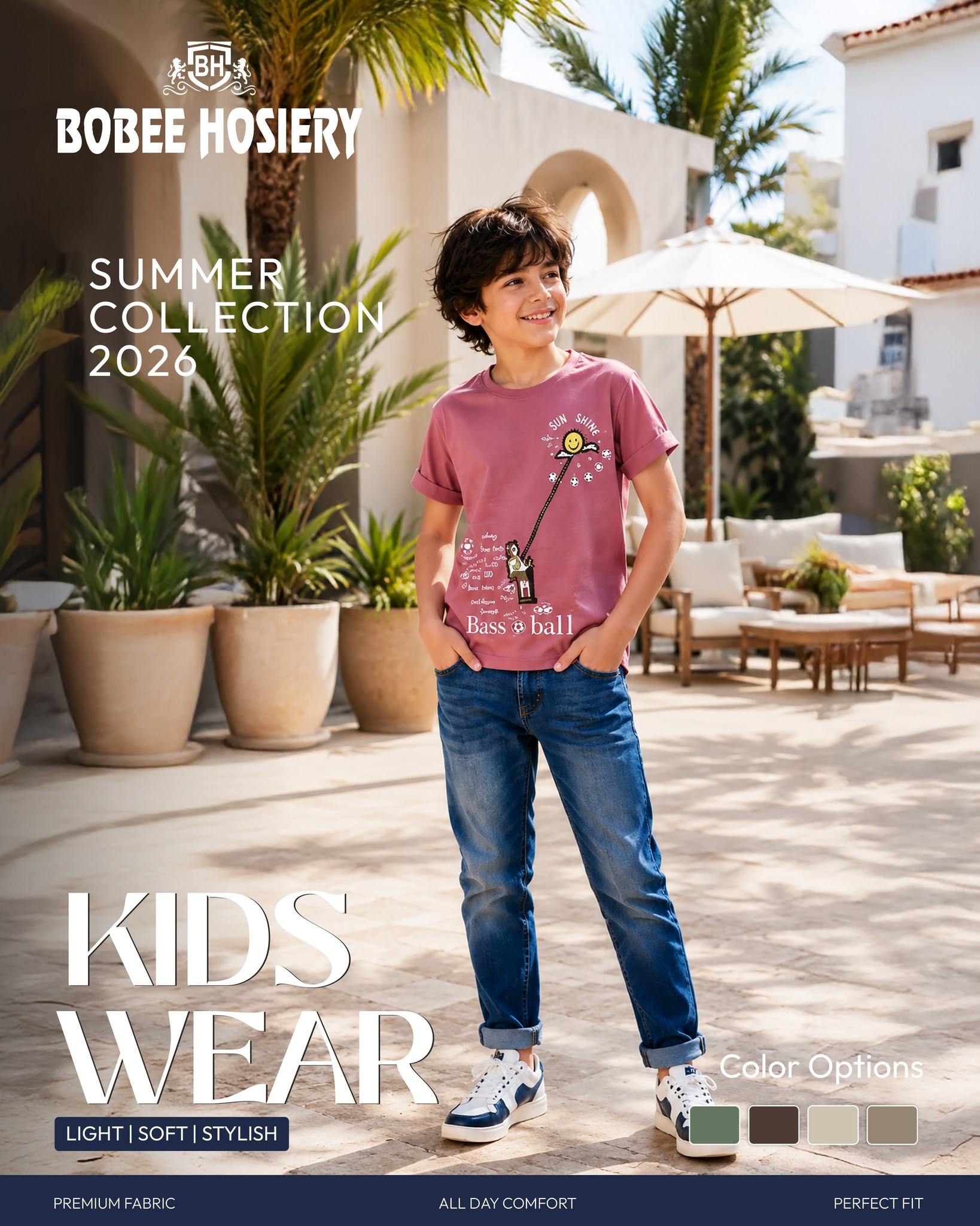 Summer style made simple. 😎☀️ Upgrade their warm-weather wardrobe with the Bobee Hosiery Summer Collection 2026. Light, soft, and effortlessly stylish.
#BobeeHosiery #boysfashion #boyskidswear #littleboystyle #stylishboys #kidsoutfit #kidsfashionstyle
#kidsfashionindia #indiankidswear #kidswearindia #indiankidsfashion #kidsfashion #kidswear #boysfashion #boyskidswear #littleboystyle #stylishboys