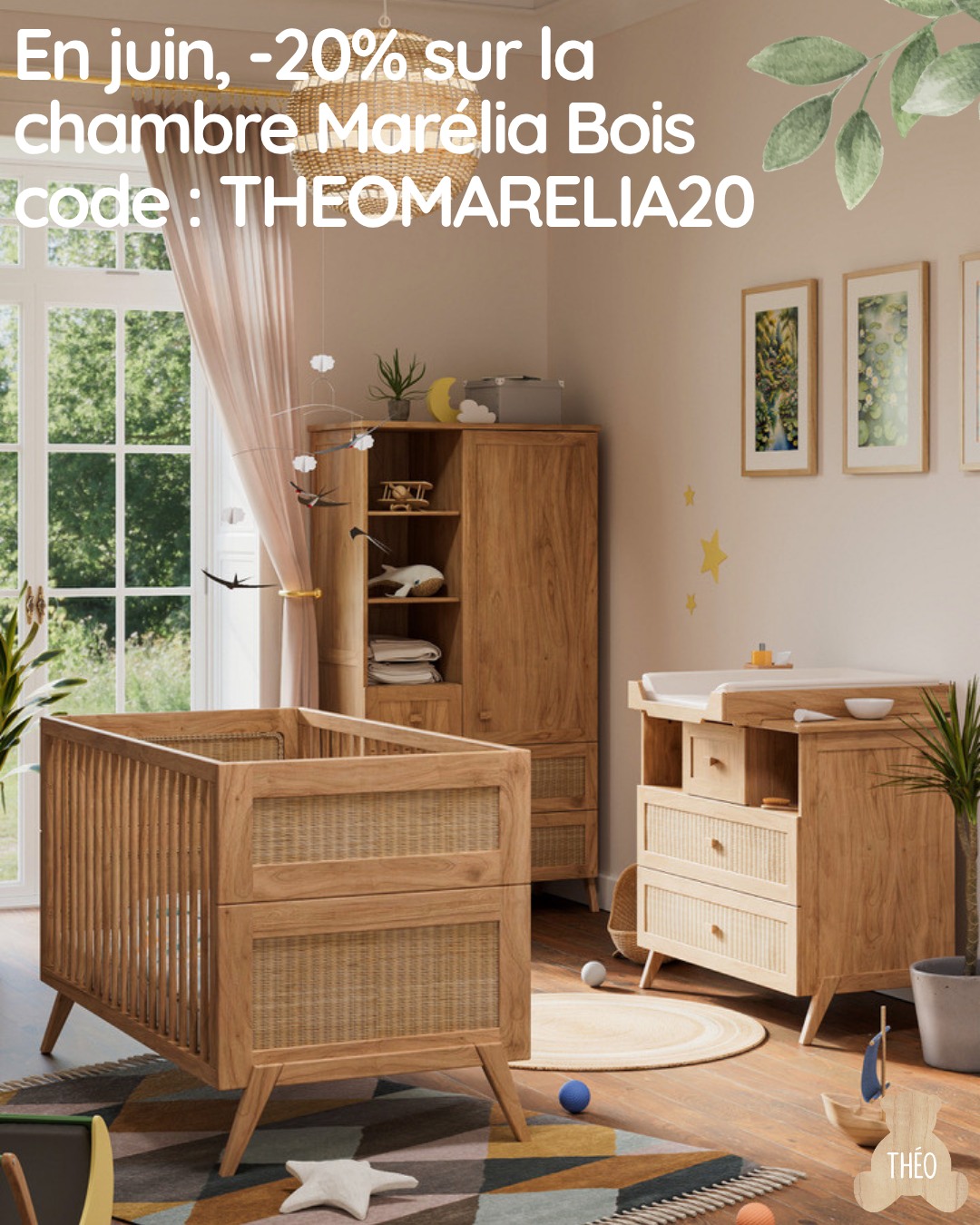 🎉 PROMO DE JUIN
Tout au long du mois de juin, profitez de -20% sur la chambre Marélia Bois
Pour offrir à bébé un univers élégant et, évolutif et sécurisé à prix tout doux.
📦 Offre valable sur tout le mois de juin
Code promo : THEOMARELIA20
Ne manquez pas cette occasion
#TheoBebe #ChambreBebe #Promo #Bebe #DecorationChambreBebe #TheoBebe #ChambreBébé #BébéConfort #BienEtreBebe #MeublesDurables #DécoNaturelle