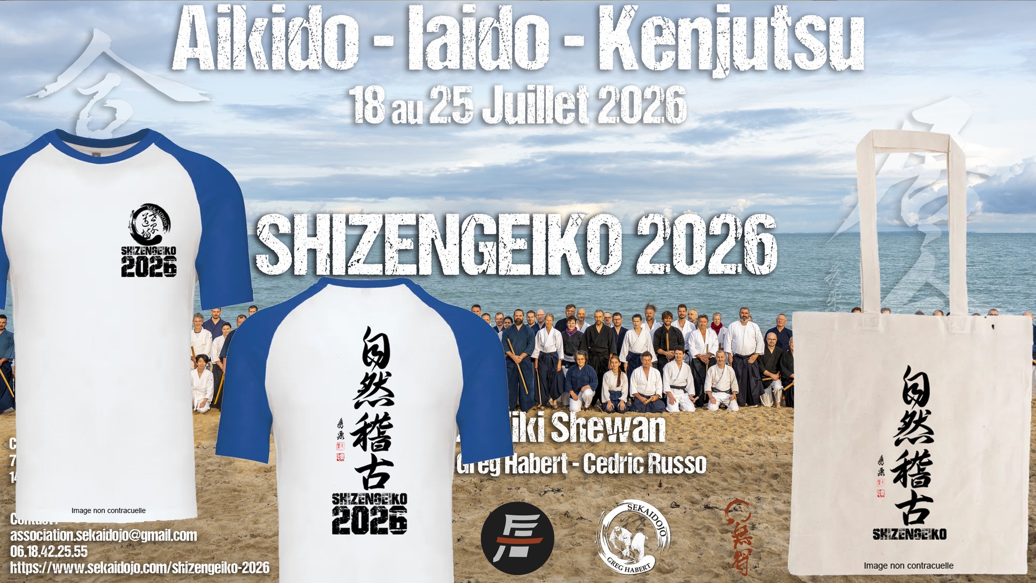 👕 GOODIES SHIZENGEIKO 2026 : DERNIÈRE LIGNE DROITE !
Vous voulez repartir avec le T-shirt officiel de l’édition 2026 ou le Tote bag ? C'est CETTE SEMAINE que ça se passe !
⚠️ Fin des précommandes le 7 juin. Aucun stock supplémentaire ne sera produit sur place ! ⏳
Affichez fièrement les couleurs du stage sur les tatamis et à la plage. 🌊🥋
👉 Rendez-vous vite sur la boutique en ligne via : https://www.helloasso.com/associations/sekaidojo/boutiques/t-shirt-shizengeiko-2026 (Lien en bio / en commentaire)
#Shizengeiko #Goodies #Aïkido #Iaïdo #Sekaidojo #BoutiqueEnLigne #TshirtDesign
–
👕 SHIZENGEIKO 2026 GOODIES: THE HOME STRETCH! 🛍️
Want to take home the official 2026 edition T-shirt or tote bag? THIS IS THE WEEK to make it happen!
⚠️ Pre-orders close on June 7th. No extra stock will be produced or sold on-site! ⏳
Proudly display the seminar's colors on the tatami mats and at the beach. 🌊🥋
👉 Head over to the online shop now via: https://www.helloasso.com/associations/sekaidojo/boutiques/t-shirt-shizengeiko-2026 (Link in bio / in comments)