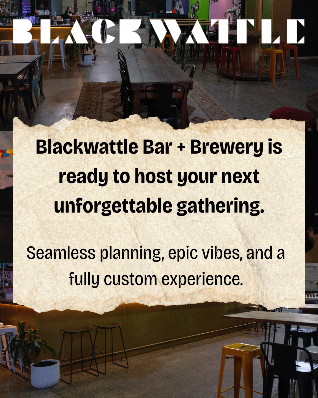 Planning your next big event? 🎉 Look no further! At Blackwattle Bar + Brewery, we’re ready to host your next unforgettable gathering—whether it’s an intimate birthday bash or an epic corporate trivia night for up to 300 guests. 🍻
Here’s why we’re the ultimate spot for your next party:
✨ Zero Venue Hire Fee: Yep, you read that right. Secure our entire space with NO rental cost!
🍸 Premium Drinks: Not just an independent brewery! We boast a fully stocked bar with craft cocktails shaken up by award-winning mixologists, plus fine wines and top-shelf spirits.
🌮 Custom Catering: We team up with the best local food trucks and neighborhood restaurants to match your crowd's exact cravings.
🎤 Tech-Ready: Bring your speeches, slideshows, or custom playlists to life with our massive indoor screen and crystal-clear PA system.
We handle the seamless planning so you can focus on the epic vibes.
Ready to lock in your date? Send us a DM or hit the link in our bio to start planning your fully custom experience today! 📥👇
#brewery #sydneybrewery #beer #alexandria #breweryalexandria #breweryaustralia #independentbrewer #localbrewery #pub #alexandriapub #sydney #sydnepub #sydneybeer #beer #localbeer #livemusicsydney #livemusic #sydneyevents #sydneyvenues #functionroom #partyplanning