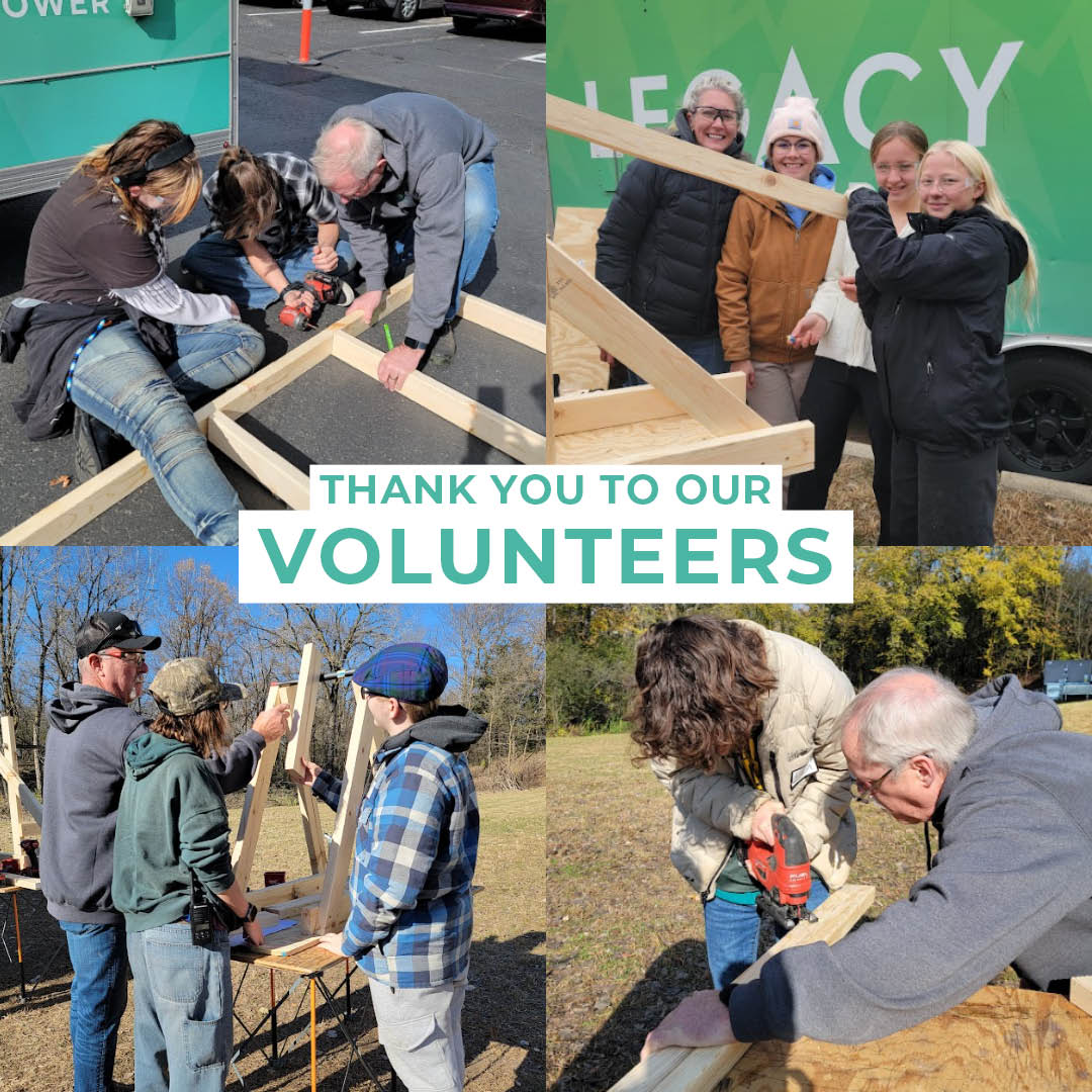💙 As we wrap up the school year, we want to say a heartfelt THANK YOU to our amazing volunteers.
Week after week, you show up—not just to build projects, but to build relationships with youth.
You invest your time, energy, and encouragement, helping students feel seen, heard, and valued. While the benches, planter boxes, and food pantries matter, the relationships built around them matter most.
Legacy 2 Inspire couldn’t do this work without you. Thank you for believing in our mission and the power of simply showing up.