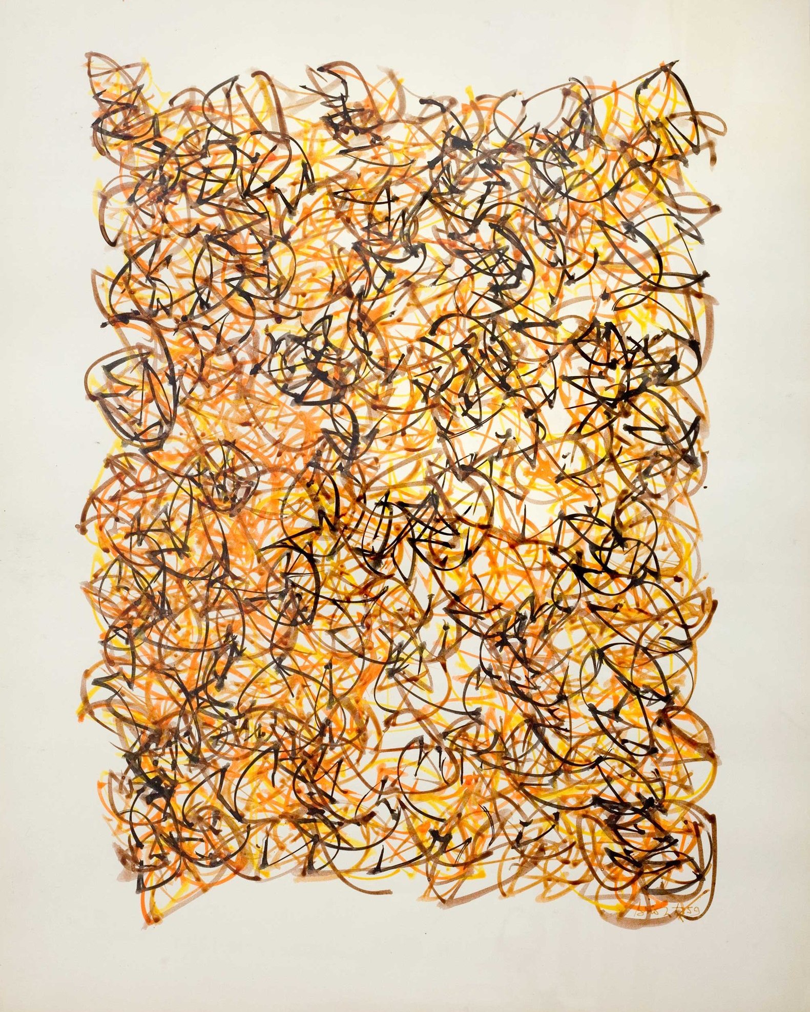 Brion Gysin was born in England in 1916 and moved to Paris at the age of 18 to study art. Introduced to the Surrealist circle by Marie-Berthe Aurenche, he associated with Dalí, Picasso, Dora Maar, and Leonor Fini. His work was quickly marked by dreams, automatism, and altered states of consciousness.
In 1935, he participated in a group exhibition at the Galerie Quatre Chemins alongside major figures of Surrealism: Ernst, Picasso, Arp, Brauner, de Chirico, Dalí, Duchamp, Magritte, Man Ray, and Tanguy. But on the eve of the opening, André Breton expelled him from the group. His biographer suggests that this expulsion “had the effect of a curse”: Brion Gysin would remain a figure largely unknown to the general public for a long time.
Drafted during World War II, he joined a Canadian intelligence unit where he discovered the Japanese calligraphy, influence that would prove decisive in his work. In the 1940s, he traveled extensively, notably to Morocco. In Tangier, he discovered the musical rituals of the Master Musicians of Jajouka, which fueled his interest in trance, rhythm, and sensory experiences. He also met William S. Burroughs. Together, they developed the “cut-up” technique which involves cutting up an existing text and then reassembling the fragments—often randomly—to produce new associations of meaning. Gysin applied this method to sound, images, and film, seeking to break the automatisms of language to reveal hidden meanings. Burroughs would later popularize this technique in his novels.
Gysin also experimented with hybrid forms that blended art, technology, and perception. Together with Sommerville, he created the Dreamachine, a cylinder pierced with slits that rotates around a light bulb. When viewed with eyes closed, the pulsating light induces hallucinations. The work is now considered one of the first artworks designed to be experienced with one’s eyes closed.
Long overlooked, Brion Gysin is now recognized as a key figure of the 20th-century avant-garde and a precursor to contemporary practices. The Museum of Modern Art of Paris is presenting a retrospective until July 12, 2026.
#briongysin @museedartmodernedeparis #contemporaryart
