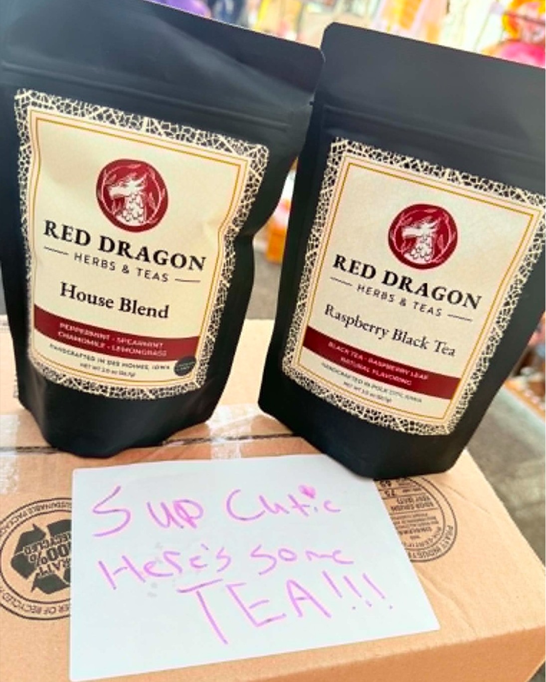 ✨ Restock Wednesday ✨
.
This week I'm highlighting not only one of our best-selling products, but also one of my favorite people. ❤️
.
Mary of @reddragonherbsandteas has become a dear friend and market partner in crime over the years. If you've stopped by our booth at a market, there's a good chance you've heard me talking about her teas!
.
From customer favorites like Inflammation and Headache to seasonal blends, decaf options, and Milk Maker tea, her loose-leaf teas have earned a loyal following for good reason. 🍵
.
I love being able to support fellow small business owners who pour their hearts into what they create.
.
Are you a tea drinker? What's your favorite blend? 👇
#WhatsNewWednesday #RedDragonTea #IowaMade #LooseLeafTea #ShopLocalIowa #SupportSmallBusiness #HandcraftedFCD