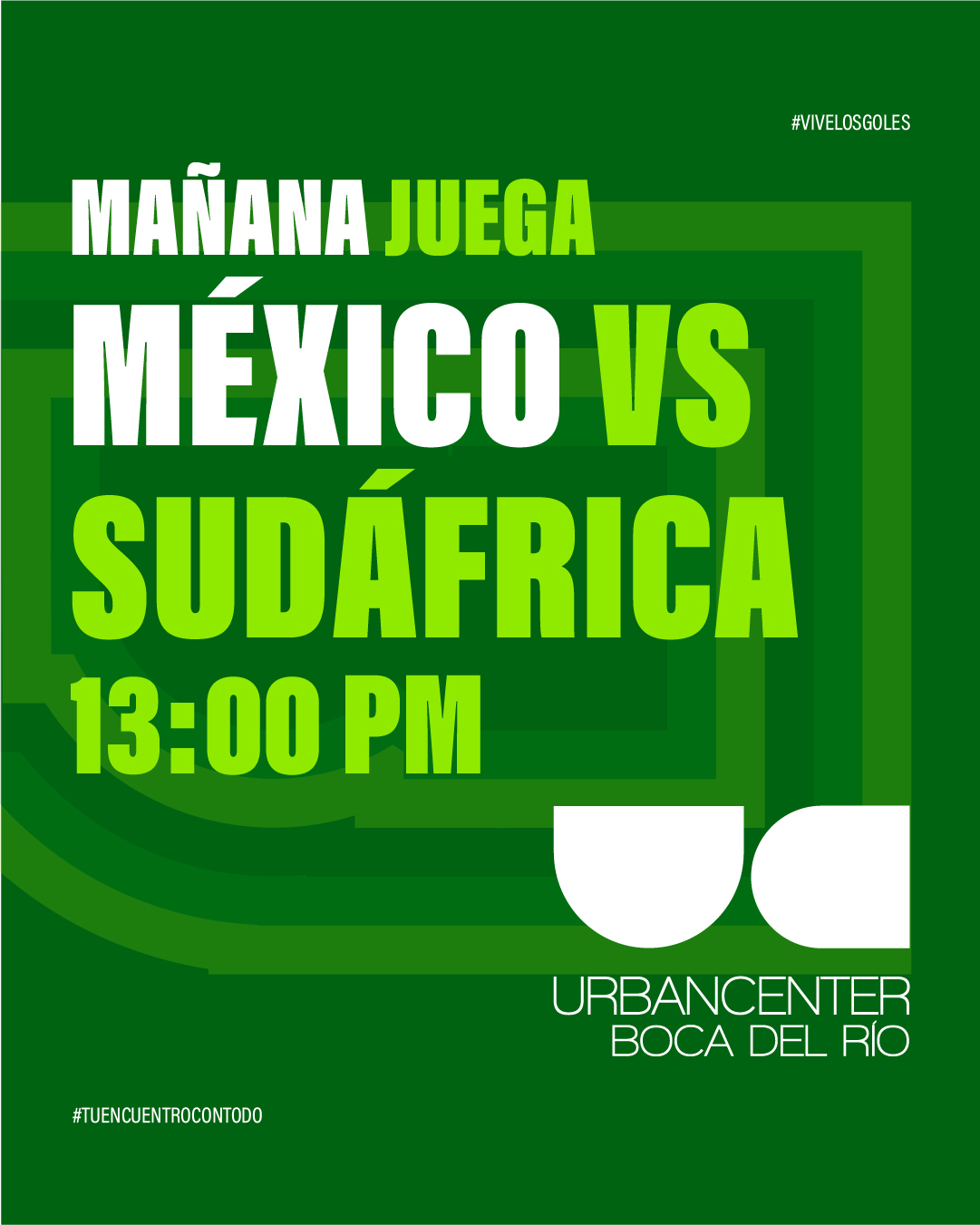 Mañana juega México y la emoción ya se siente 🤩🇲🇽 Ven a Urban Center Boca del Río y disfruta el arranque de esta temporada futbolera.
📍Urban Center Boca del Río
Calzada Juan Pablo II #1728 esquina Calz. Lázaro Cárdenas, Galaxia, C.P. 94294, Boca del Río, Veracruz.
#ViveLosGoles #TuEncuentroConTodo #ViveUrbanCenter #UrbanCenterBocaDelRío #UCBocaDelRío #BocaDelRío #Veracruz #Futbol #PartidosEnVivo #TransmisionesEnVivo #PlanEnBocaDelRío #PlazaComercial #AmbienteFutbolero #JunioFutbolero #Goles