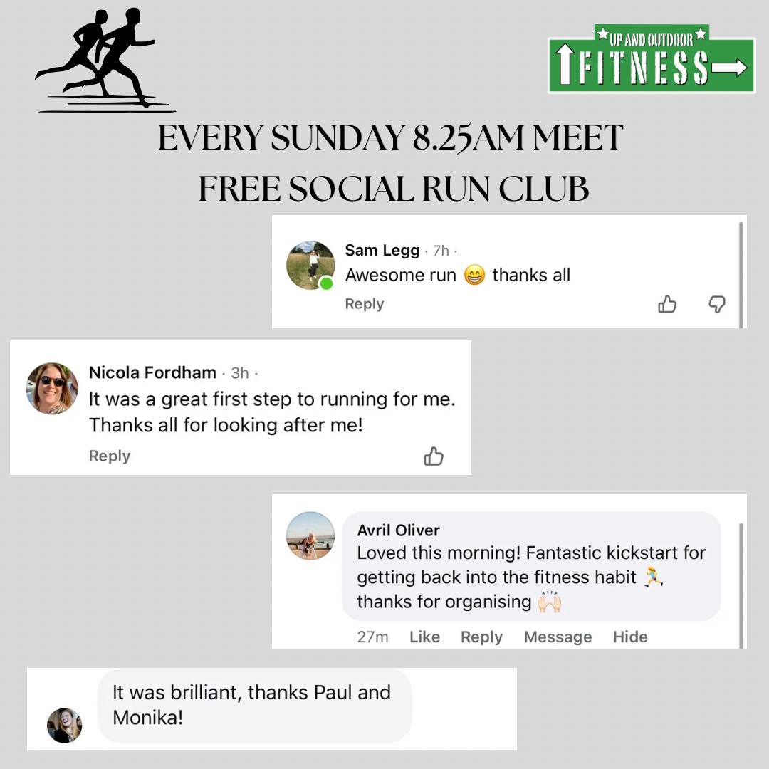 🏃 LOOK AT THESE AMAZING COMMENTS FROM OUR FIRST RUN CLUB! 🏃
Our FREE SOCIAL RUN CLUB is absolutely smashing it! 💚
Every Sunday at 8:25am we meet for a completely FREE, inclusive run that's perfect for ALL abilities. Whether you're getting back into running after years away, looking for your first step into fitness, or just fancy a social morning with a supportive community – this is for YOU!
The best part? It's INCLUSIVE. No pressure, no judgment, just good people, great vibes, and a fantastic way to start your Sunday! 🌟
💬 Sam: "Awesome run thanks all"
💬 Nicola: "It was a great first step to running for me. Thanks all for looking after me!"
💬 Avril: "Loved this morning! Fantastic kickstart for getting back into the fitness habit!"
💬 Colin: "My first time running in years, thanks for the motivation and for Monica being an excellent run Captain!"
If you've been thinking about it, come join us! No membership needed, completely FREE, and you'll be part of a community that genuinely cares about each other.
See you Sunday at 8:25am! 🚀
2 groups
30 minute run/walk beginner group
40 minute conversational pace
#FreeRunClub #InclusiveFitness #BillinghurstCommunity #SocialRunning #UpAndOutdoorFitness #SundayMorning #AllAbilitiesWelcome