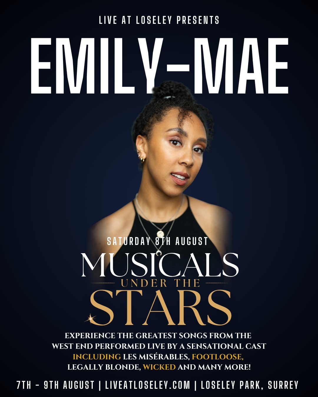✨We are thrilled to welcome @emilymaewalker back to Musicals Under the Stars at Loseley Park this August. Currently staring as Angelica Schuyler in Hamilton and previously in Frozen, The Bodyguard and City of Angels. This summer, Emily-Mae will join other West End Stars on the Loseley stage under the open sky.
Saturday 8th August
🎟️Tickets at liveatloseley.com - link in bio
⚠️ General Release tickets end 5th July - Book Now!
#LiveAtLoseley #MusicalsUnderTheStars #EmilyMaeWalker #Hamilton #Surrey #OutdoorTheatre #WestEnd #LoseleyPark