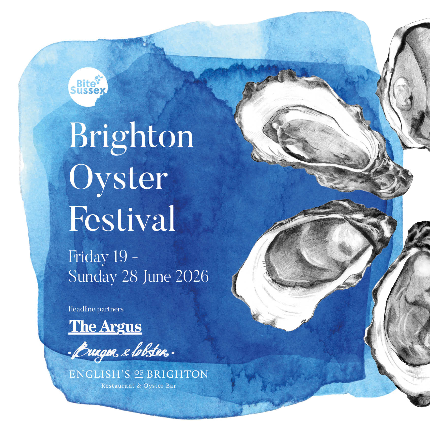 It's Oyster-O'Clock in Brighton & Hove from Friday 19 - Sunday 28 June.
Dive into oyster snacks with a choice of sparkling wine, cocktail or mocktail at premium venues across the city for just £15. Curate your own oyster trail - no advance ticket required!
Click to www.bitesussex.com for more info about this year's BITE Brighton Oyster Festival including our charity evening events at SEA LIFE Brighton aquarium, Brighton Toy & Model Museum and the head-to-head professional shucking competition at English's of Brighton.
www.bitesussex.com
#brightonfood #brighton #brightoncocktails #seafood #sussex
@burgerandlobster
@caseshove
@cecconisrestaurants
@thecoalshed
@thecopperclam
@thecrazygoosepub
@embers_restaurant_
@englishsofbrighton
@fumi.restaurant
@tapalocabrighton
@lostinthelanes
@driftbrighton
@pearlycowbrighton
@thesaltroombrighton
@stem.hove
@fevertreemixers
@visit.brighton
@brightonargus
@discover_btn
@saltmaguk
@connectedbrighton
@restaurantsbrighton
@bbcsussex