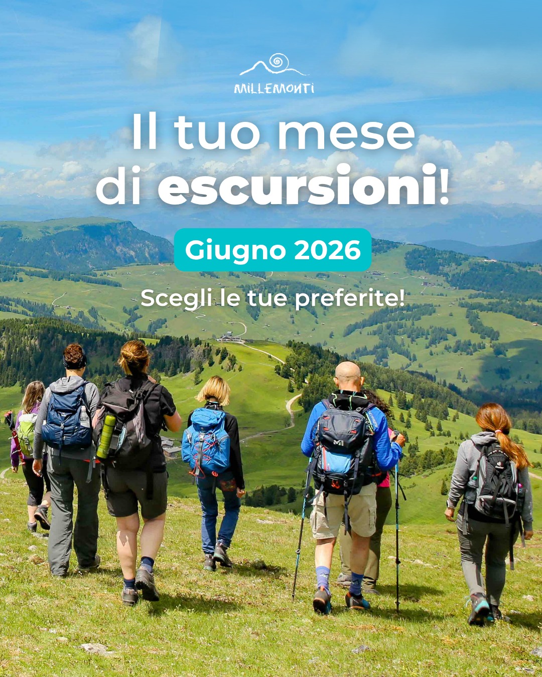⛰️ Ami fare #trekking? 🌲 Ti senti bene nella natura? 🥾 Cerchi nuove avventure ogni weekend?
Allora entra nel Mondo MilleMonti! ✨
Con noi trovi:
🔝 Guide professioniste: Accompagnatori di media Montagna
🌿 Escursioni tutti i weekend, per tutti i gusti e livelli
👥 Piccoli gruppi (max 14 persone)
🌍 Luoghi incredibili da esplorare
📖 Natura, storia, curiosità e racconti che rendono unico ogni percorso
Perché ogni sentiero non è solo una camminata:
è un’esperienza da condividere con le persone giuste 🤩
Scopri le prossime uscite su www.millemonti.it
#MilleMonti #TrekkingWeekend #Outdoor #Escursione #HikingLife #NatureLovers #Camminare #Montagna #Adventure #viaggioutdoor
@sportlandweb_ @kayland_official @rockexperienceofficial @guidealpinelombardia @guidealpine_italiane