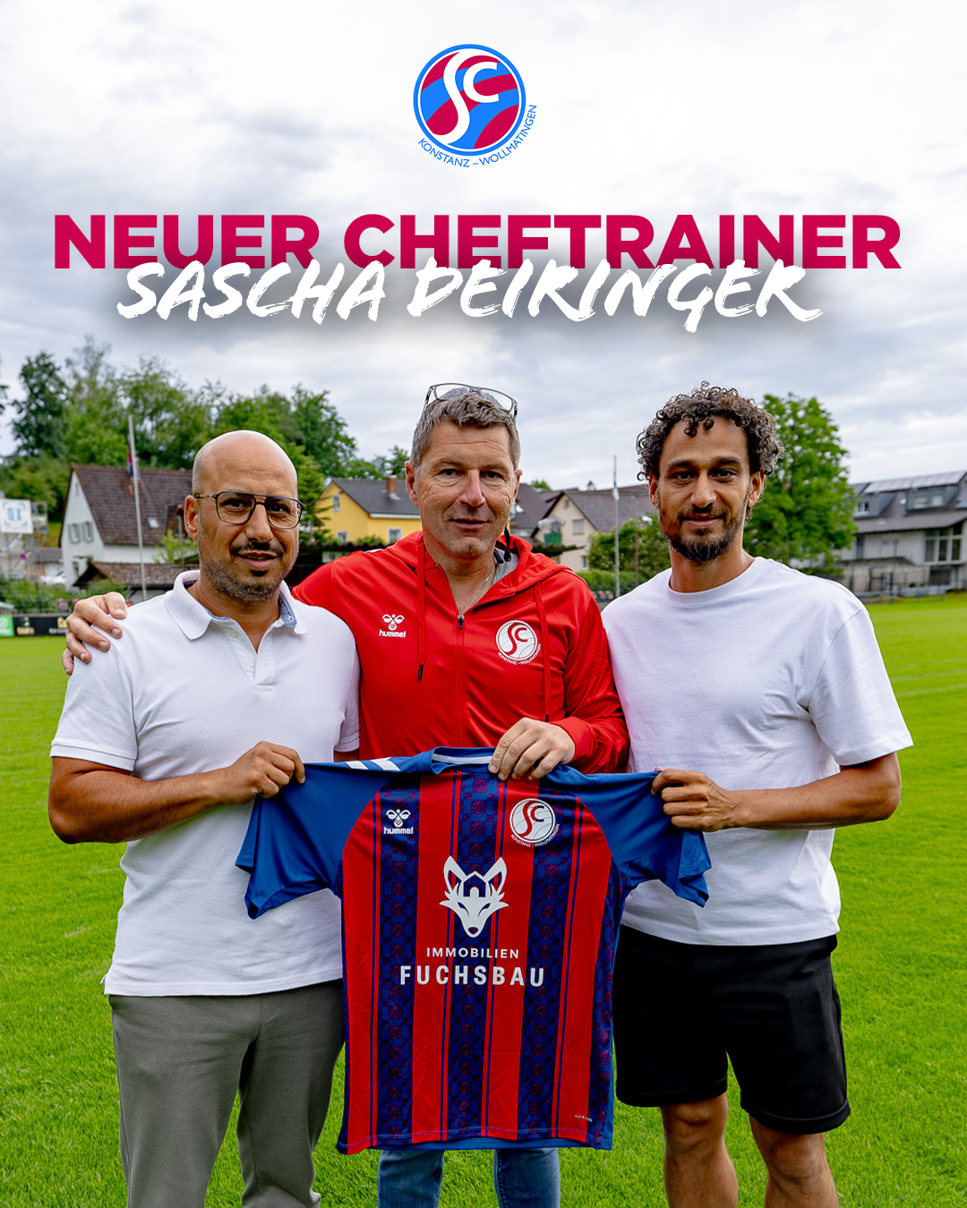 Wir stellen unseren neuen Cheftrainer vor: Sascha Deiringer! ⚽❤
Sascha bringt nicht nur wertvolle Erfahrung aus seiner Zeit als Spieler beim FC Konstanz mit, sondern war auch bereits als Trainer beim SV Allensbach tätig. Beruflich ist er als Projektleiter bei der Transco GmbH aktiv.
Mit seiner Vision, seinen Werten und seiner Persönlichkeit passt Sascha perfekt zu unserem Verein. Wir freuen uns sehr auf die gemeinsame Zusammenarbeit und die kommenden Aufgaben!
Willkommen beim SC Konstanz-Wollmatingen, Sascha!