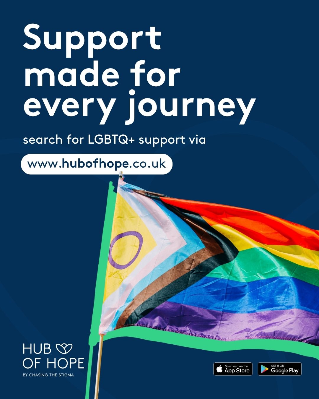 Pride is about community, visibility and being able to show up as yourself 🏳️🌈💙
But support matters too.
Whether you're looking for LGBTQ+ specific services, community groups or mental health support, Hub of Hope can help you explore what's available, whenever feels right for you.
Search for LGBTQ+ support via www.hubofhope.co.uk or download the free app! 📱
#Pride #PrideMonth #LGBTQSupport #HubOfHope #MentalHealthSupport #ChasingTheStigma