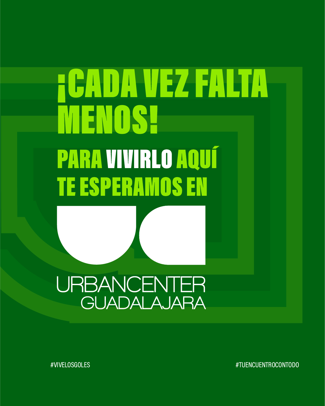 3 fechas para apoyar a México y más encuentros para vivir el ambiente futbolero en Guadalajara 🇲🇽⚽ Muy pronto la ciudad se llena de emoción.
📍Urban Center Guadalajara
Av. López Mateos Sur #7000, Fracc. Residencial La Rioja, Col. Los Gavilanes, C.P. 45645, Tlajomulco de Zúñiga, Jalisco.
#ViveLosGoles #TuEncuentroConTodo #ViveUrbanCenter #UrbanCenterGuadalajara #UCGDL #Guadalajara #Futbol #PartidosEnVivo #TransmisionesEnVivo #PlanEnGuadalajara #PlazaComercial #AmbienteFutbolero #JunioFutbolero #Goles #FutbolEnGuadalajara