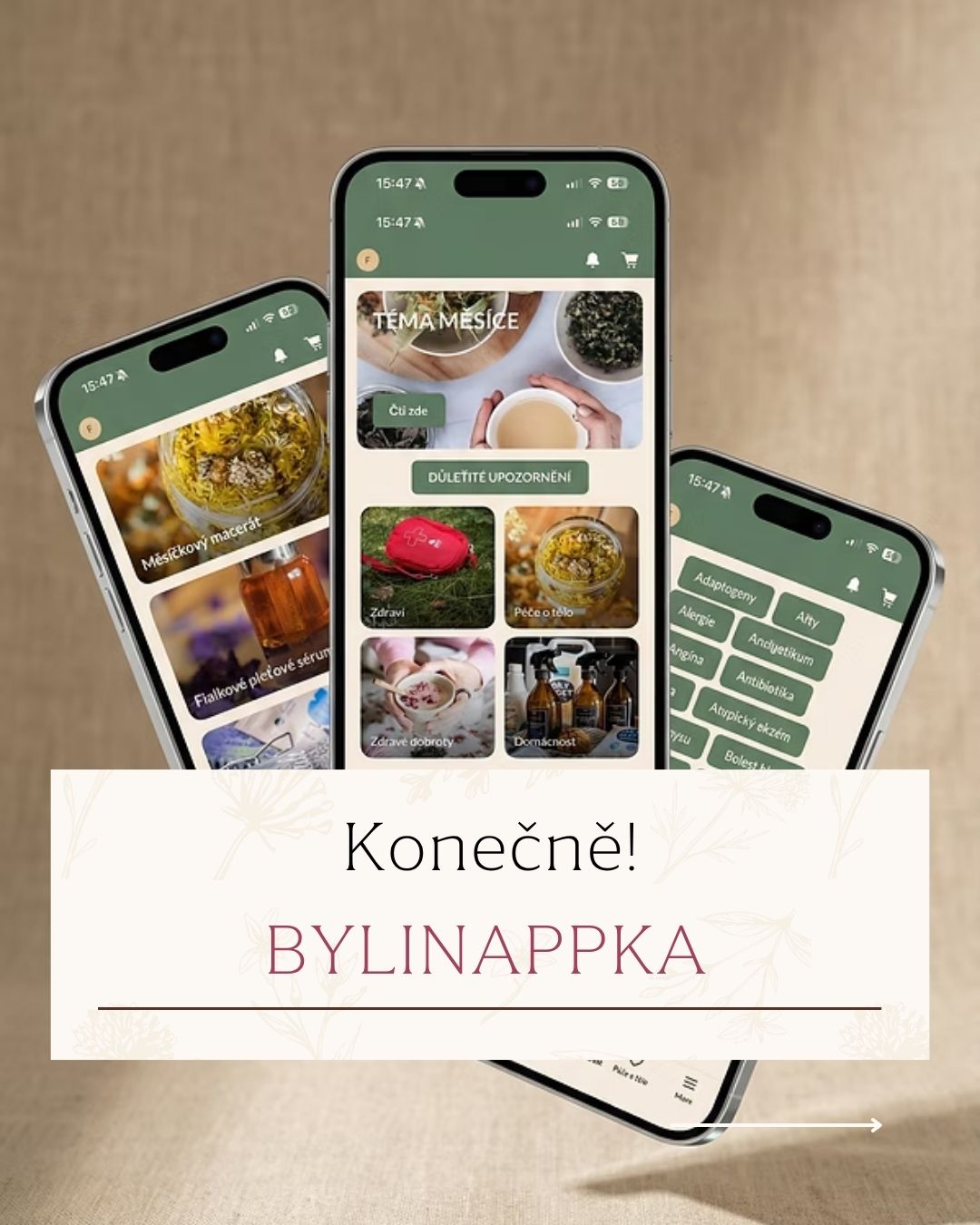 Už víc než rok pro vás tvořím BylinAppku. 🌿
Místo pro všechny, kteří milují přírodu, bylinky a vědomou péči o sebe.
Takový moderní herbář, který můžeš mít po ruce kdykoliv a kdekoliv.
Najdeš tam inspiraci pro každý den, konkrétní bylinné postupy, recepty, éterické oleje i praktické tipy, jak bylinky používat v běžném životě.
Mým přáním je vytvořit prostor, kam se budeš ráda vracet. Místo, které tě provede světem bylin krok za krokem a pomůže ti cítit se v něm jistěji.
A mám radost, že už brzy se s vámi budu moct podělit o více informací. ✨
Sleduj můj profil, ať ti nic neuteče.
#BYLINAppka #bylinkatka #mobilniaplikace #bylinky #aromaterapie #přírodnípéče