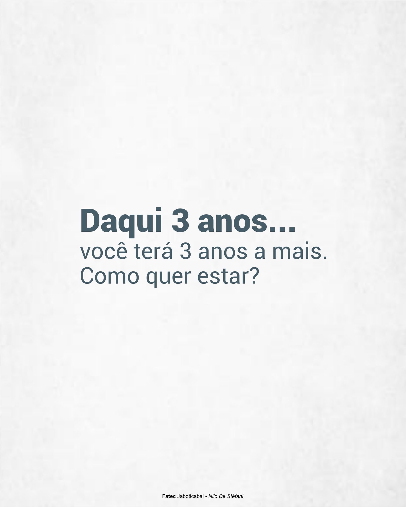 Daqui a 3 anos, todos nós estaremos em um lugar diferente.
A questão é: esse lugar será resultado das circunstâncias... ou das decisões que você tomou?
Muita gente adia a faculdade porque acredita que não tem tempo, que já passou da idade ou que não consegue conciliar a rotina com os estudos.
Mas o tempo vai passar de qualquer forma.
E talvez a melhor pergunta não seja "será que eu consigo?"
Mas sim: Como eu quero estar daqui a 3 anos?
📚 O Vestibular Fatec está com inscrições prorrogadas até 08 de junho.
Cursos superiores gratuitos em:
• Marketing
• Gestão Ambiental
• Biocombustíveis
• Gestão Empresarial (EaD)
Conta pra gente, onde você quer estar daqui 03 anos? 👇
#vestibular #vestibularfatec #faculdade #fatec #fatecjaboticabal #marketing #gestaoambiental #gestaoempresarial #biocombustiveis