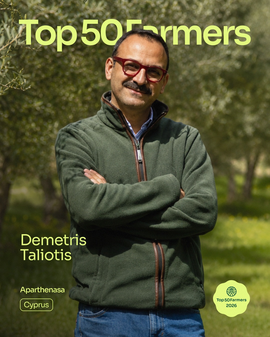 Meet Demetris Taliotis / @aparthenasa / 📍Cyprus
On July 3 2021, Demetris Taliotis and wife Electra watched as a wildfire tore through one of the two regenerative olive groves that make up Aparthenasa, their 6.5-hectare regenerative olive groves in Cyprus.
What could have marked the end of their journey instead became the catalyst for a deeper commitment to regeneration. “The fire angered us but it also gave us the passion not to abandon our project and to regenerate the grove again.”
With an army of 180 chickens, the couple combines modern-science with ancient agrocraft traditions to transform the burned landscape and produce organic certified, monovarietal, high-phenolic extra virgin olive oil.
“To turn charred land into internationally recognized olive oil, while hares, bees and wild lavender return is what regenerative farming means to us.”
🔗Follow the link in @top50farmers bio for the full story of how @demetris_taliotis combines a research-first with a terroir-driven approach to regenerate the land and produce internationally acclaimed extra virgin olive oil from the ashes.
✍️ Written by @top50farmers and @oliveoiltim
#top50farmers #demetristaliotis #top50farmers2026 #aparthenasa #t50f2026 #T50F #regenag #regenerativeagriculture #regenerativefarming #soilhealth #knowyourfarmer #futureoffarming #europe #cyprus