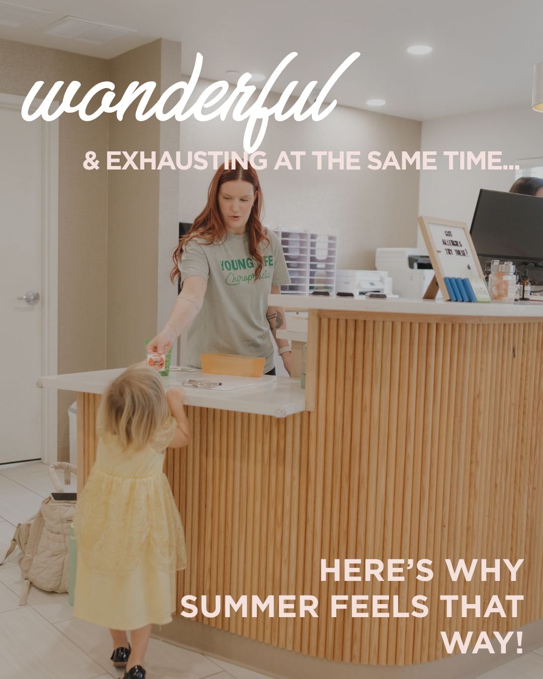 Summer is fun... but it's also A LOT. 😅☀️
With kids home, schedules changing, and noise levels at an all-time high, your nervous system is processing far more input than it was a few months ago.
If you've noticed yourself:
✨ Feeling overstimulated by the end of the day
✨ Running out of patience faster than usual
✨ Craving a few minutes of complete silence
✨ Feeling exhausted without knowing why
Your nervous system may be carrying more than it can comfortably process.
A little time outside, moments of quiet, and intentional rest can help. 🌿
Chiropractic care supports the nervous system's ability to adapt to stress and process the constant input of everyday life, helping you stay more regulated even during the busiest seasons. 🤍
#NervousSystemHealth #SummerStress #FamilyWellness #ChiropracticCare #MomLife #HealthyFamilies #YoungLifeChiropractic #ServingAllStagesOfLife