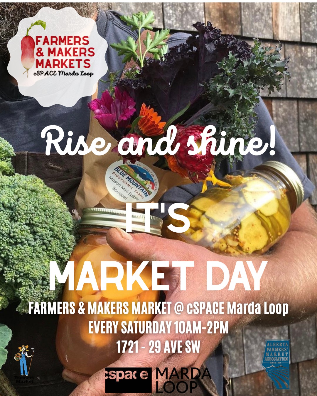 Good morning, beautiful people! ☕✨
The coffee is hot, the treats are fresh, and the tents are officially up in the Art Park at cSPACE Marda Loop!
It looks like we might get a few classic June showers today, but you already know the deal—we are hearty like that! 🌧️💪 A little drizzle won't stop us from coming together to support our incredible local Alberta farmers, makers, and artisans.
So grab your favourite umbrella, lace up your boots, and come shake off the morning sleepiness with the best community vibes in Calgary.
While you're here, don't forget to swing by the market table to grab your Friend of the Market Loyalty Card if you haven’t yet! It’s the perfect way to score some sweet vendor discounts while keeping this local community hub thriving all season long. #friendofthemarket link in our bio!
See you in a bit! 👋💛
⏰ Time: 10:00 AM – 2:00 PM
📍 Location: cSPACE Marda Loop (outdoors in the Art Park!)
🌦️ Weather: Rain or Shine (we’ve got you covered!)
@cspace.mardaloop @pinkneycollective @thesavoryspoonfoods
@ekjfoods
@lovedimsum.ca
@arjorya
@spicetherapyca
@uncommoncider
@confluence_distilling
@bonkfoods
@jcteacorp
@reemkitchenyyc
@blumtbiodynamic @hardknoxbrew @backyardbounty_yyc