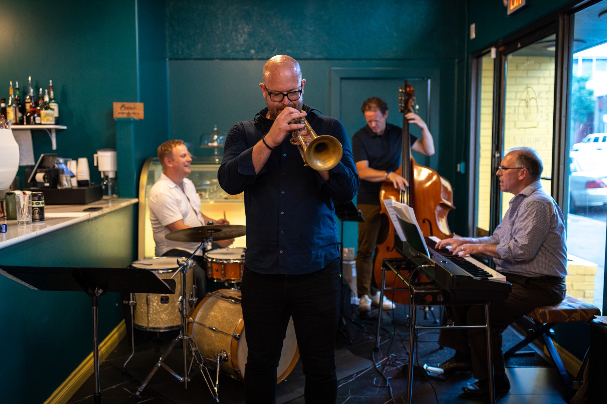 We are incredibly excited to host Spokane native and award-winning trumpeter Jared Hall for an intimate jazz trio performance tomorrow night!
If you aren't familiar with Jared, he’s a powerhouse in the jazz world—a National Trumpet Competition winner and the current Director of Jazz Studies at Whitworth. He’s shared stages with icons like Terence Blanchard and Maria Schneider, and now he’s bringing that world-class talent back to our stage.
Even better? It’s Spokane Cocktail Week! Come celebrate with us, try our brand-new feature drinks, and enjoy the incredible post-bop stylings of a true master. Grab a drink, connect with friends, and kick off the weekend early.