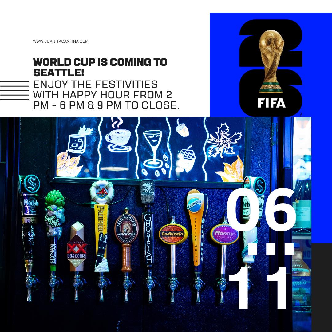 ⚽🌎 FIFA World Cup Action Starts Thursday at Juanita Cantina! 🌎⚽
The wait is over! Join us at Juanita Cantina as we kick off the FIFA World Cup coverage with Mexico's match at Noon this Thursday! 🇲🇽🔥
We'll be showing ALL World Cup games throughout the tournament, so gather your friends, grab your favorite food and drinks, and experience every goal, save, and celebration with fellow soccer fans.
📅 Thursday
⏰ Mexico kicks off at Noon
📺 All FIFA World Cup matches shown live
Cold drinks, great food, and the best soccer atmosphere in town. Don't miss a minute of the action!
#JuanitaCantina #FIFAWorldCup #MexicoSoccer #WorldCupWatchParty #SoccerFans #GameDay #VamosMexico #WatchParty ⚽🍻🇲🇽