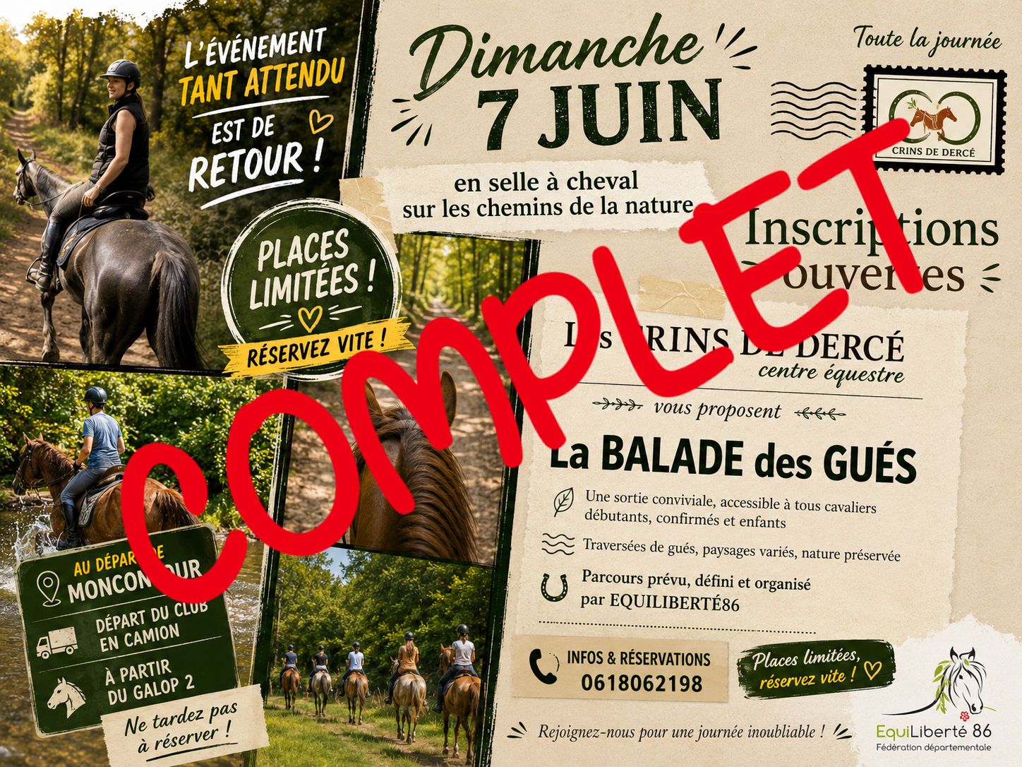 C'est dimanche.. et vu l'équipe on va vraiment se régaler....
LES CRINS DE DERCE poney club
❤️❤️❤️❤️❤️❤️❤️
Allô le soleil.. on sera là.. alors on compte sur toi pour nous accompagner toute la journée".😍😘🤣🤪🤪