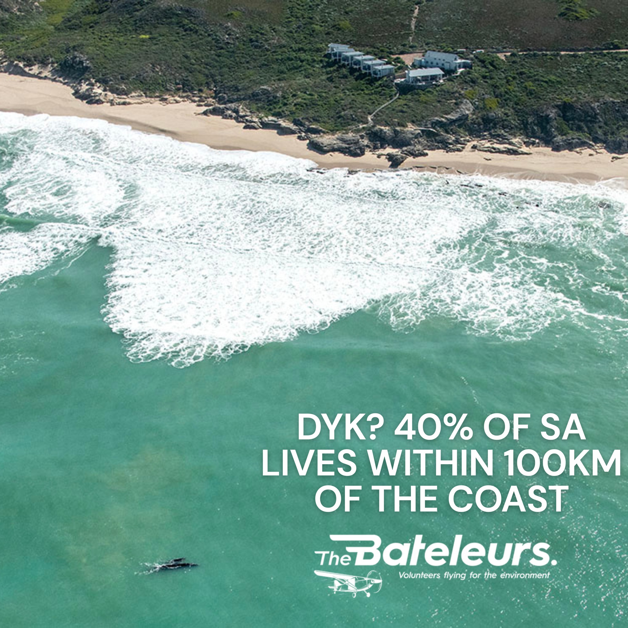 South Africa is bordered by three oceans. 40% of its population lives within 100km of the coastline. And the ocean is under enormous pressure.
The Bateleurs fly coastal monitoring missions supporting SANCCOB's seabird work, The Ocean Cleanup's river-mouth surveys, and Two Oceans Aquarium's marine research.
What happens in the ocean starts on land. We fly the rivers, the catchments, and the coast — and report what we see.
🌊 Happy World Oceans Day.
🔗 bateleurs.org
#WorldOceansDay #OceanConservation #SANCCOB #TheOceanCleanup #CoastalSurvey #TheBateleurs #SouthAfrica #MarineConservation