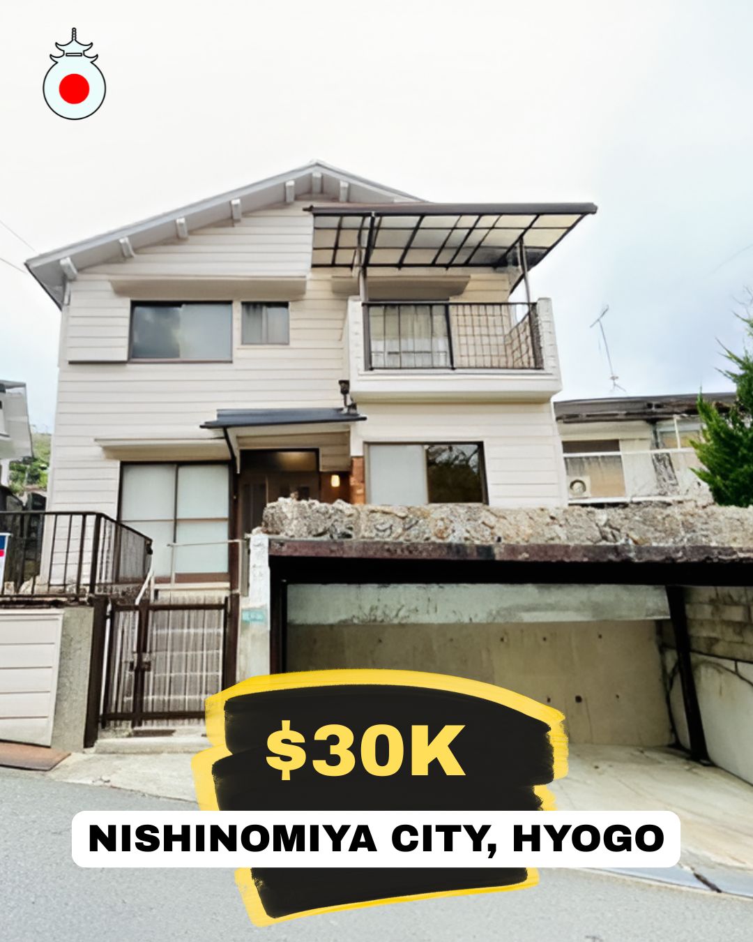 For Sale: 6DK House in Nishinomiya City, HyogoPrefecture🏯
Yamaguchi-cho
Price: 4,800,000 円 (Approximately $30,000 USD)
Layout: 6DK (6 rooms + Dining/Kitchen)
Building Area: 71.63m²
Land Area: 113.65m²
Year Built: July 1981
Access: Arima Onsen Station | 14 Minute Walk
For full details and personalized guidance, click the link in the bio to reach our website, or contact us directly through Instagram. We will be happy to provide all the information you need. 🔑
https://www.omoroiosaka.com/ #729 Week 91 Showcase
--------
Note:
Prices are based on exchange rates at the time of posting and may vary. Availability is not guaranteed and may change quickly.
Omoroi Osaka represents buyers and is not the listing broker. This post is for informational purposes only.
📢 Ad/Advertisement – 本投稿は広告です。Omoroi Osakaは元付業者でも宅建業者でもありません。
#NishinomiyaHouseForSale
#NishinomiyaRealEstate
#HyogoProperty
#JapanPropertyForSale
#NishinomiyaHome
#HyogoRealEstate
#HouseForSaleJapan
#KansaiRealEstate
#NishinomiyaLiving
#japanhomebuying
#omoroiosaka