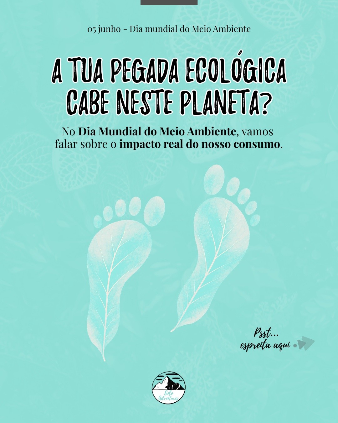 🌍💚 Hoje celebramos o Dia Mundial do Meio Ambiente.
O ambiente não é apenas o lugar onde vivemos.
É o ar que respiramos. A água que consumimos. Os alimentos que chegam à nossa mesa. E os recursos que sustentam as nossas comunidades.
Pequenas ações podem parecer insignificantes quando vistas isoladamente, mas tornam-se poderosas quando são adotadas por milhares de pessoas.
Neste Dia Mundial do Meio Ambiente, deixamos um convite:
🌱 Que tal descobrir o quanto gastas de recursos e quais as ações sustentáveis que fazem parte da tua vida?
👉 Calcula o teu impacto ecológico: https://www.footprintcalculator.org/home/pt
#DiaMundialDoMeioAmbiente #Sustentabilidade #pequenasmudançasgrandesresultados #EducacaoAmbiental #FuturoSustentavel