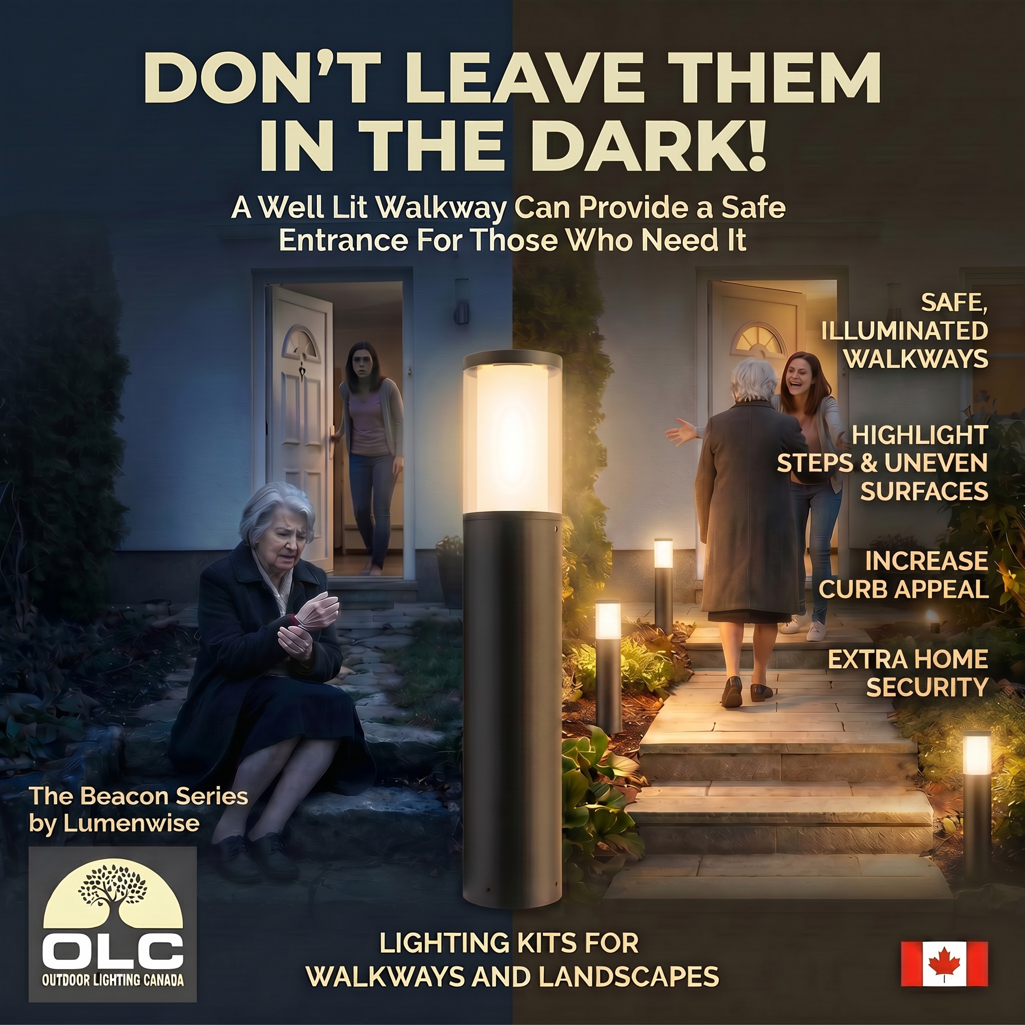 Having a well lit pathway is not only a great way to enhance the curb appeal of your property but also serves as a way to provide a safe entry to your house for those who may need some assistance. Outdoor Lighting Canada offers an assortment of kits for walkways and landscapes, but we can also put together a custom lighting system for you at now charge! Send us an email or give us a call and we can start your lighting journey this summer.
#PathwayLighting #pathwaysafety #landscapedesign #landscapelightingdesign #landscapelights #exteriordesign #canadianhomes #lightingsolutions #outdoorlighting