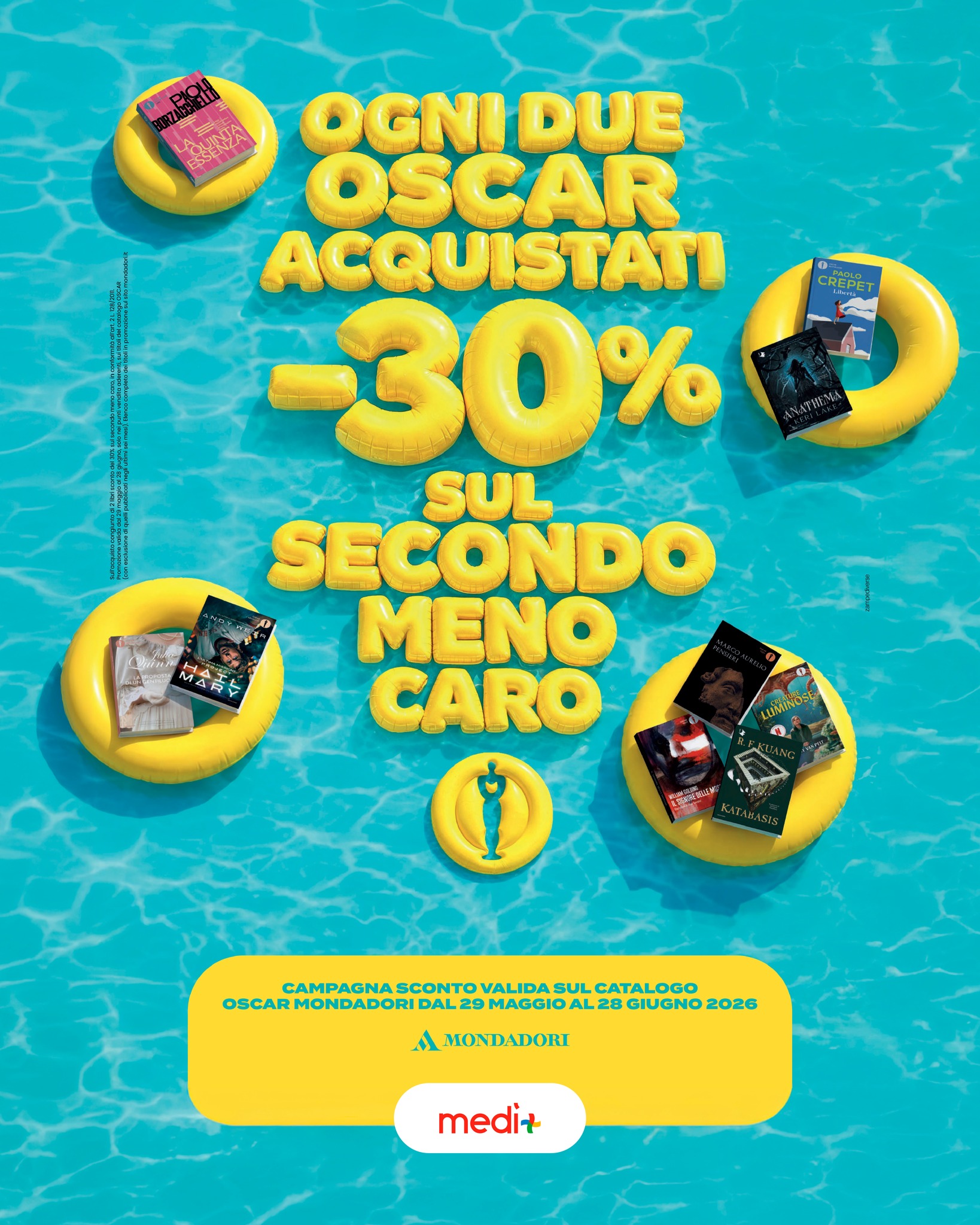☀️ Tuffati nelle letture estive con gli Oscar Mondadori! 🌊📚
La promo perfetta per riempire la tua borsa del mare è arrivata da Mondadori al Medì! Fino al 28 giugno, ogni due Oscar acquistati ricevi il -30% di sconto sul secondo meno caro.
Che tu sia un amante dei thriller mozzafiato, dei saggi profondi o dei grandi classici, questo è il momento perfetto per fare scorta di storie e svoltare l'estate.
📖 Scorri tra i titoli del catalogo Oscar Mondadori, scegli i tuoi preferiti e approfitta dello sconto!
📍 Ti aspettiamo in libreria al Centro Medì!
#Mondadori #CentroMedì #OscarMondadori #PromozioneLibri #ScontiLibri #LettureEstive #LibriDaLeggere #BookstagramItalia #ConsigliDiLettura