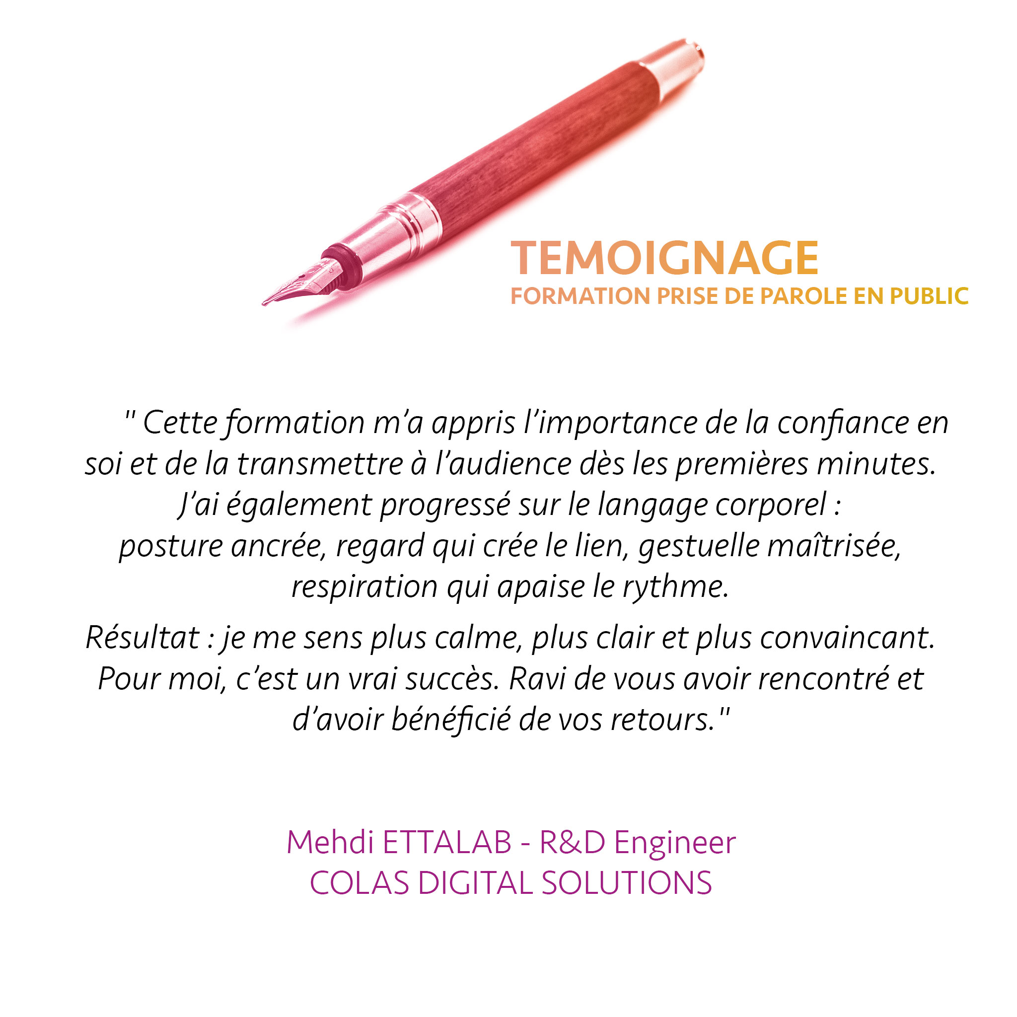 Former, c'est bien plus que transmettre des connaissances. C'est susciter des prises de conscience, encourager de nouvelles pratiques et accompagner le changement dans la durée.
Rien ne reflète mieux cette dynamique que les mots de celles et ceux qui ont vécu l'expérience.