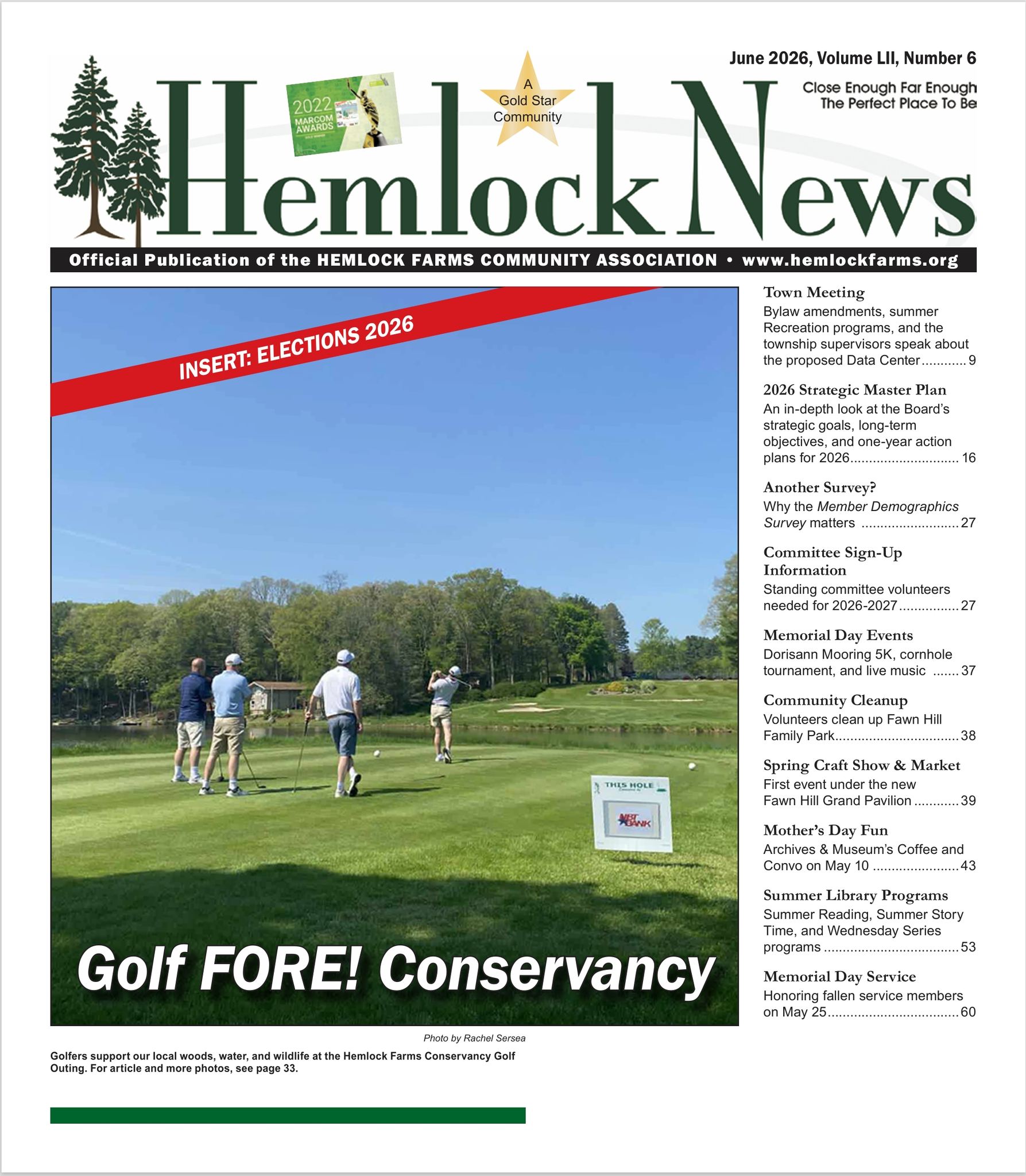 ๐Read the digital issue of the June Hemlock News to see our upcoming community events and happenings. Be sure to also check out the Election 2026 Insert included in this issue.
Available online: https://www.hemlockfarms.org/hemlock-news-2026