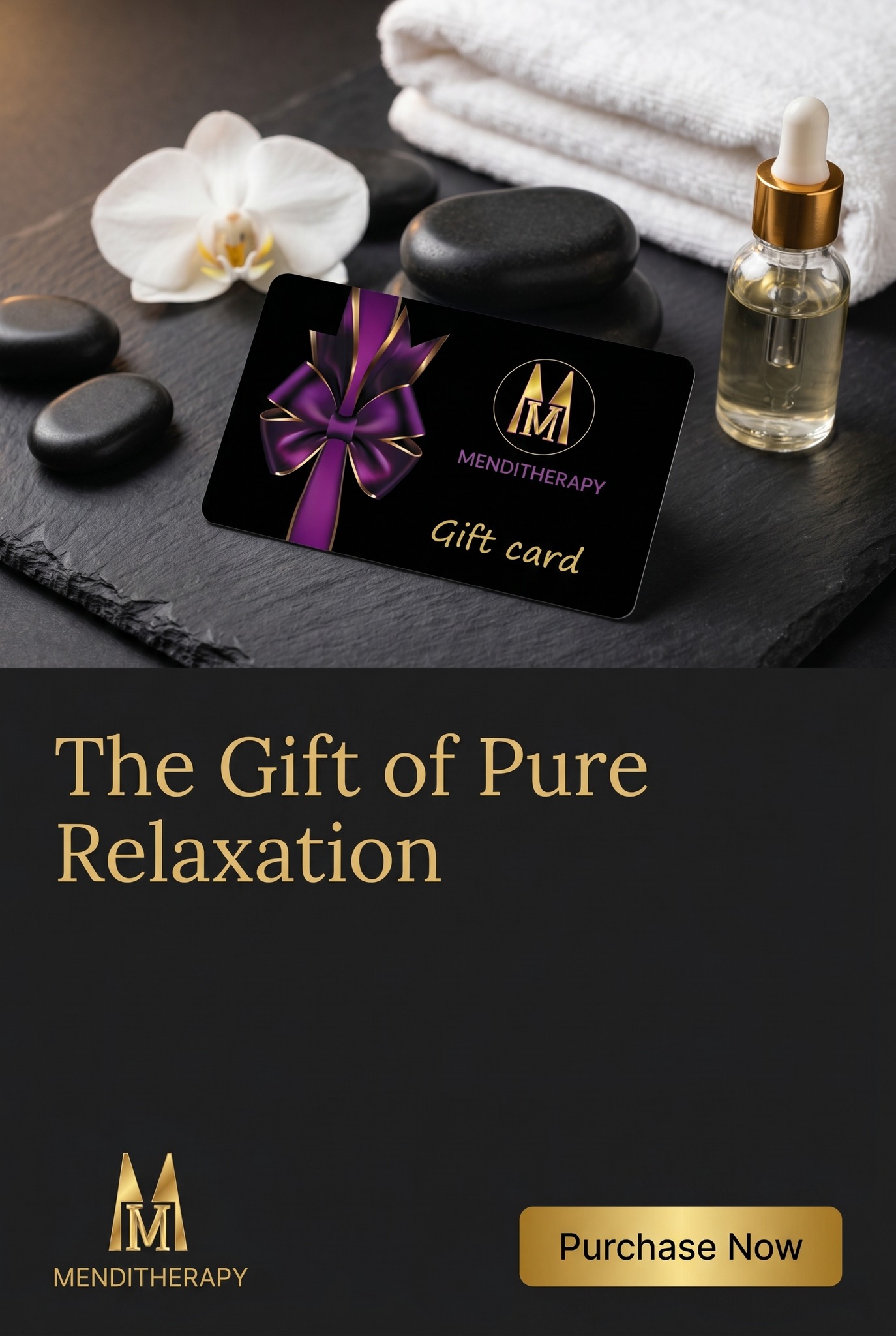 eGift Card
Give the gift of choice with a Menditherapy eGift Card. Perfect for birthdays, holidays, special occasions, or simply showing someone you care, it lets your recipient choose exactly what they want—from wellness services to premium lifestyle products.
A thoughtful gift made simple. Send a Menditherapy eGift Card today.
www.menditherapy.com/egift-card
#Menditherapy #GiftCard #eGiftCard #GiftIdeas #WellnessGift #SelfCareGift #ThoughtfulGiving #PerfectGift #ShopNow #GiveTheGiftOfChoice