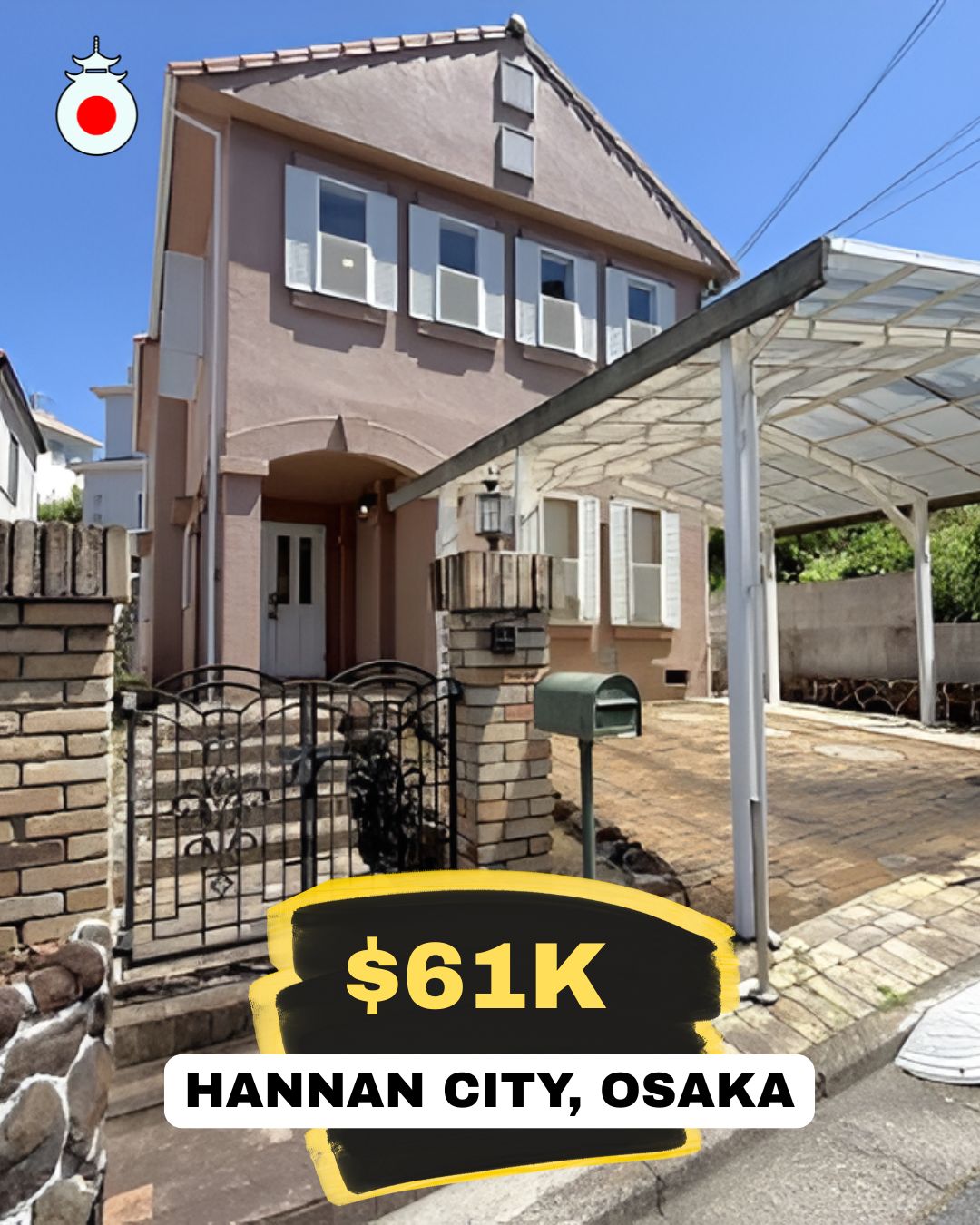 For Sale: 4LDK House in Hannan City, Osaka Prefecture🏯
Hakozaku
Price: 9,800,000 円 (Approximately $61,000 USD)
Layout: 4LDK (4 rooms + Living/Dining/Kitchen)
Building Area: 133.31m²
Land Area: 171.41m²
Year Built: August 1996
Access: Hakozaki Station | 17 Minute Walk
For full details and personalized guidance, click the link in the bio to reach our website, or contact us directly through Instagram. We will be happy to provide all the information you need. 🔑
https://www.omoroiosaka.com/ #735 Week 92 Showcase
--------
Note:
Prices are based on exchange rates at the time of posting and may vary. Availability is not guaranteed and may change quickly.
Omoroi Osaka represents buyers and is not the listing broker. This post is for informational purposes only.
📢 Ad/Advertisement – 本投稿は広告です。Omoroi Osakaは元付業者でも宅建業者でもありません。
#HannanHouseForSale
#HannanRealEstate
#HannanCity
#OsakaProperty
#OsakaHouseForSale
#JapanRealEstate
#BuyPropertyJapan
#HannanOsaka
#JapanPropertyInvestment
#OmoroiOsaka