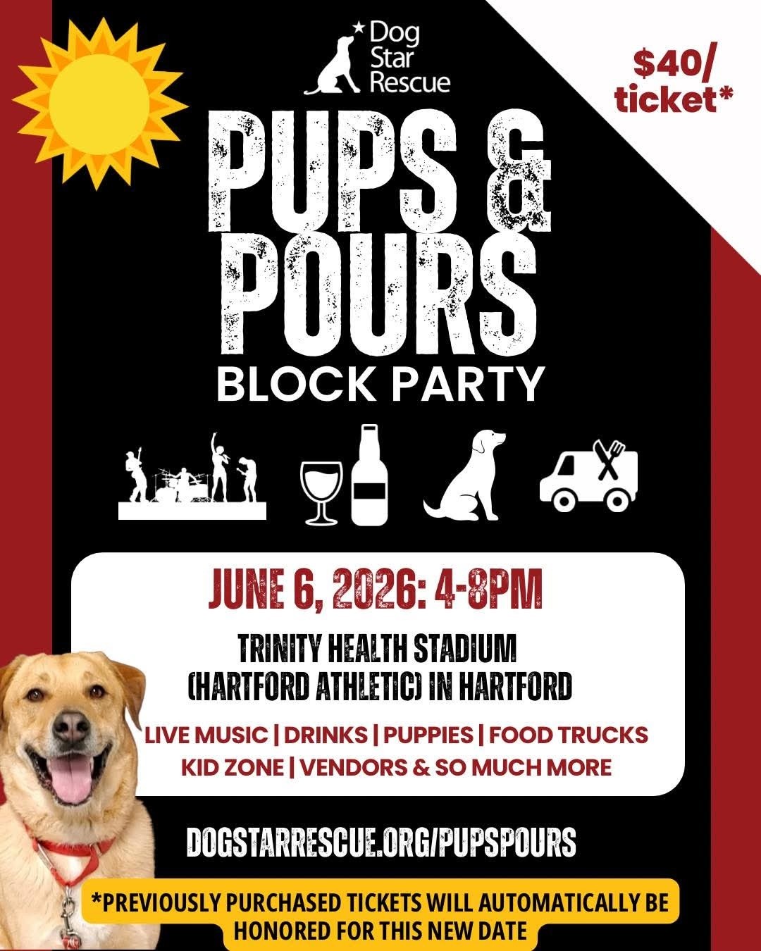 🍻🐾 Pups & Pours is officially underway! 🐾🍻
We're all set up at Trinity Health Stadium in Hartford for an amazing evening benefiting Dog Star Rescue!
Come out and enjoy great drinks, delicious food, adoptable dogs, local vendors, and of course, your pup's favorite Bark N Krumble treats. Whether you're looking to spoil your furry best friend or learn more about giving a rescue dog a loving home, there's something for everyone here tonight.
We'll be here until 8pm, so grab your friends and come join the fun!
#BarkNKrumble #PupsAndPours #DogStarRescue #AdoptDontShop #HartfordCT #PartyPups #DogTreats