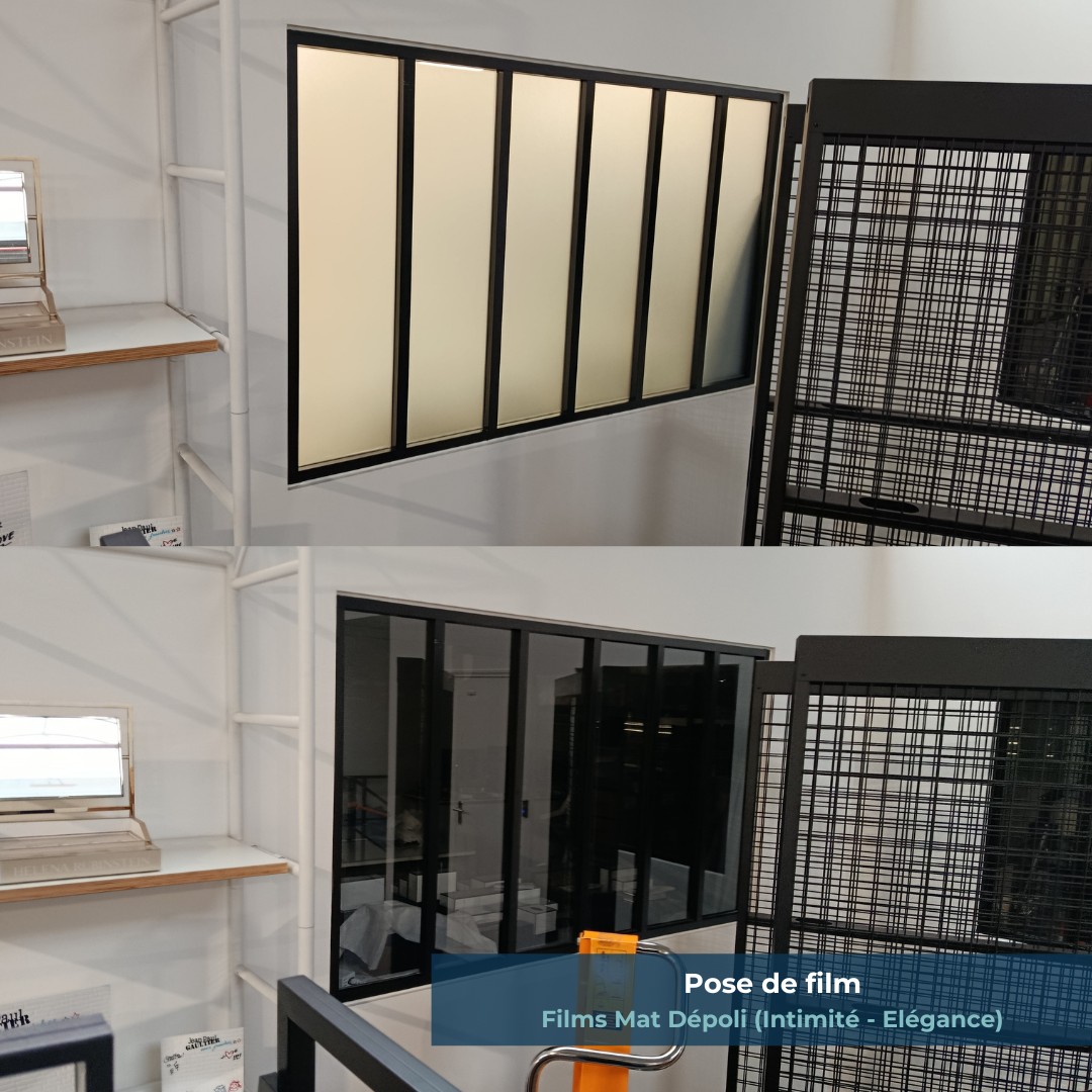 Transformation des espaces dans les Yvelines ✨
Pose de film mat dépoli dans les locaux d’une entreprise.
✔️ Plus de confidentialité
✔️ Lumière naturelle conservée
✔️ Design moderne et épuré
Une solution idéale pour les espaces de travail.
#verreidf #filmdepoli #vitrage #bureaux #yvelines #design #chantier #confidentialite #workspace #amenagement #deco