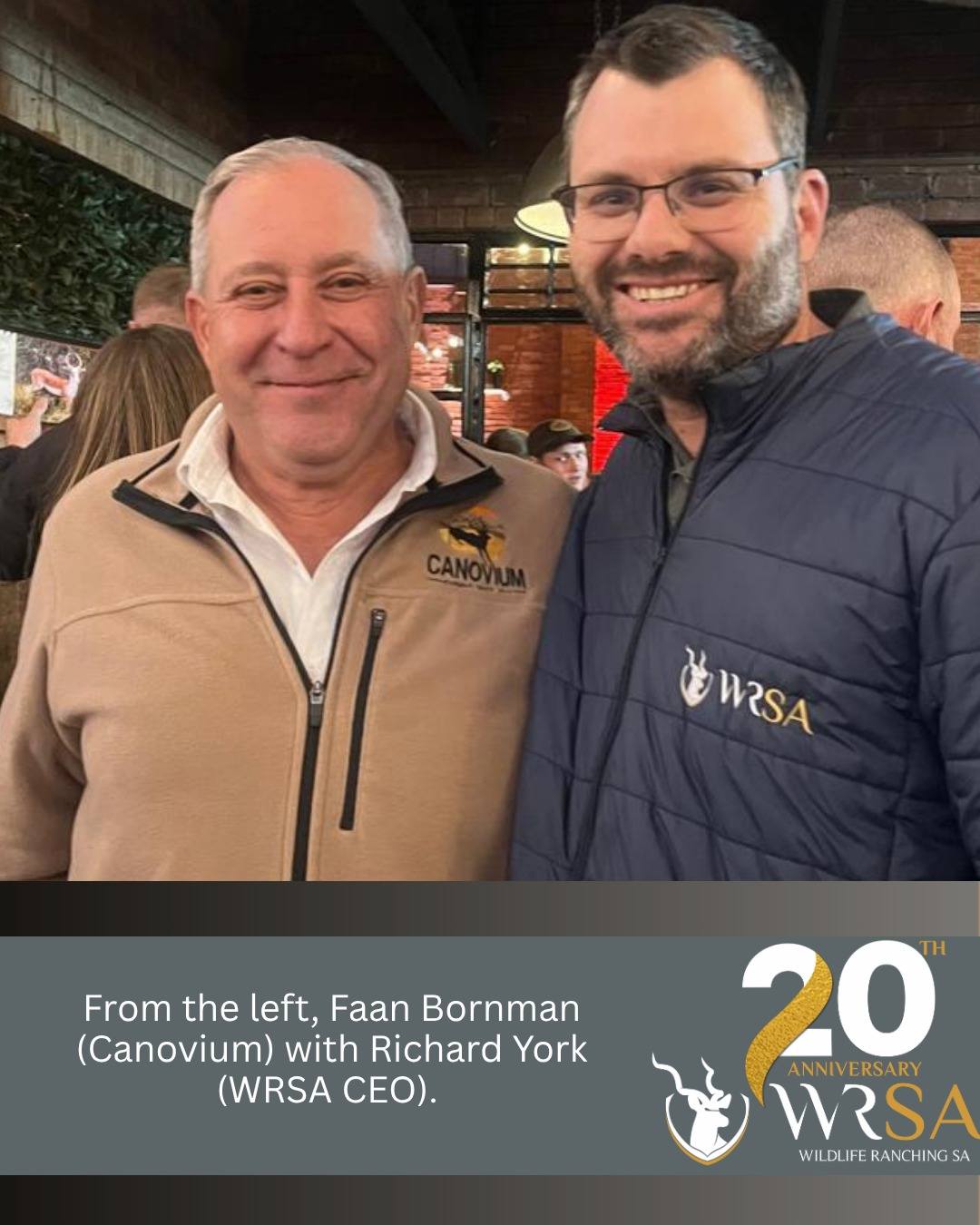 WRSA attended the Bloodline Auction at LOFT AT NINE, Menlo Park, Pretoria, on 5 June 2026 to support our members and their participation in this important industry event.
The evening showcased outstanding wildlife genetics and premium game animals, reflecting the strength, innovation, and ongoing development of South Africa’s wildlife ranching sector.
WRSA would like to thank Gys Pitzer Motoring for the amazing bakkie that helped us attend the event! You truly drive the South Africanwildlife industry!
#WRSA20Years #BloodlineAuction #GameAuction