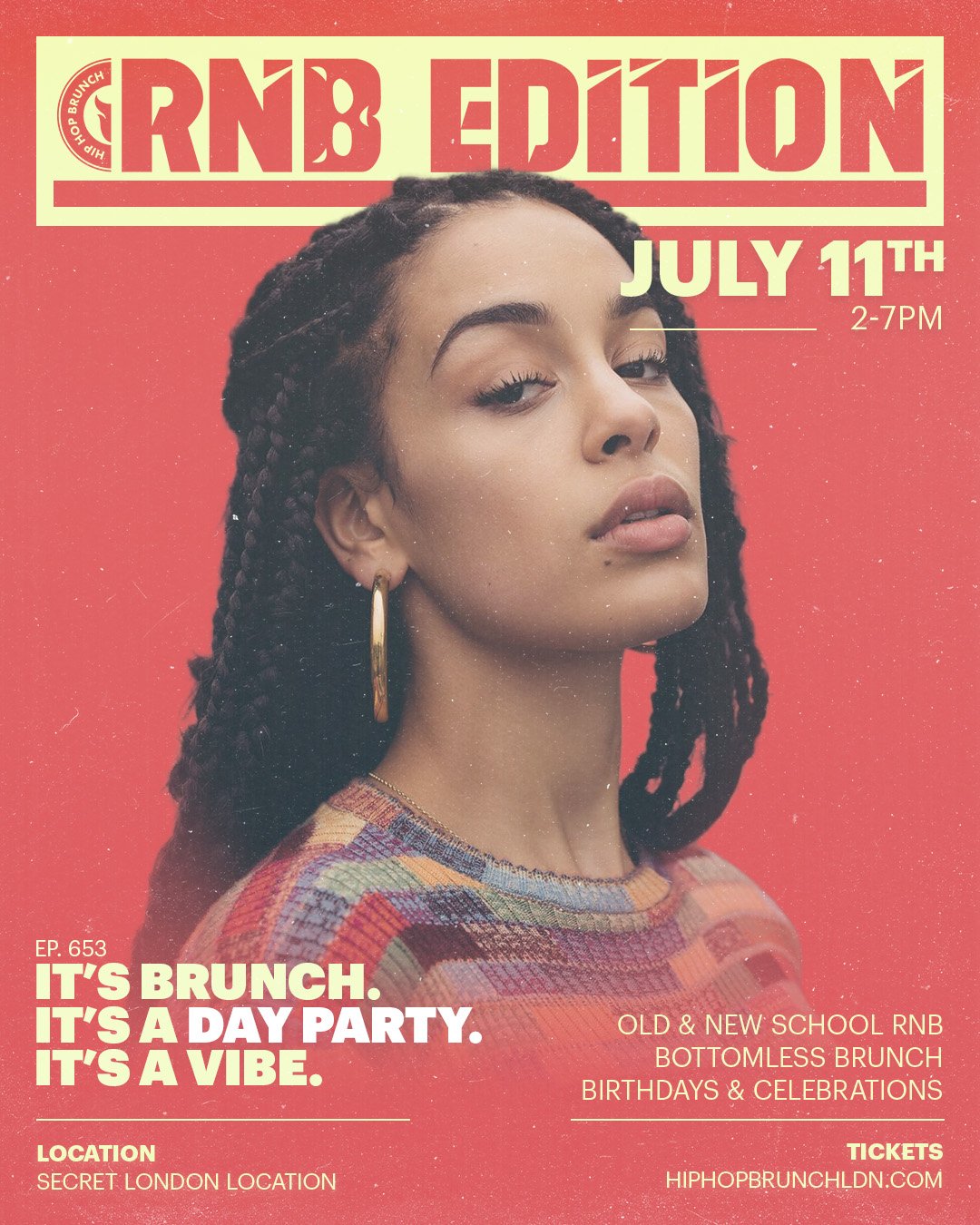"Pure vibes as usual. The team are amazing, the DJ is amazing, and I would really recommend it if you have never been before" ⭐⭐⭐⭐⭐ Reviewed by Kaisha, Hip Hop Brunch™ Guest
Tickets & info 👉 link in bio
