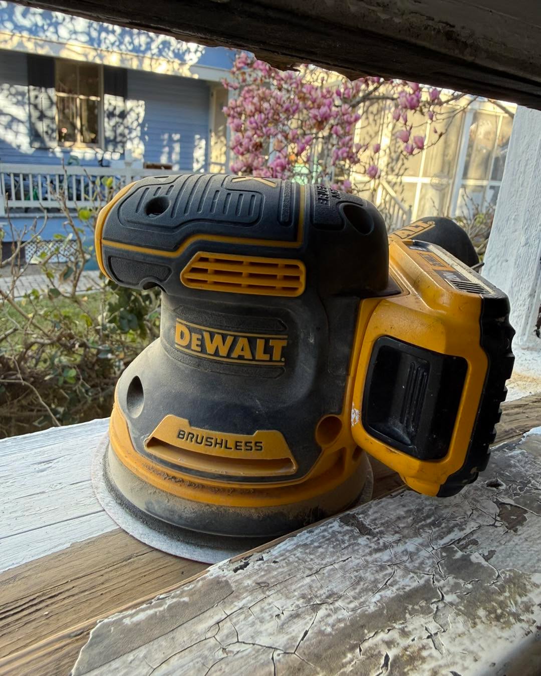 🟡⚫ Tool Spotlight: DEWALT Brushless Orbital Sander ⚫🟡
A great finish starts with great prep. My DEWALT brushless orbital sander helps turn rough, weathered surfaces into a smooth foundation that’s ready for paint or stain.
From peeling porch railings and fences to doors, trim, and furniture, proper sanding is the key to professional-looking results.
🔨 Fast material removal
🔨 Smooth, even finish
🔨 Dust collection for cleaner work
🔨 Perfect for restoration and refinishing projects
Sometimes the difference between an average paint job and a great one is what happens before the paint can is even opened.
Need help restoring your porch, deck, fence, or other wood surfaces? Riley Services is ready to help!
📞 Contact us today for a free estimate.
#DEWALT #ToolSpotlight #OrbitalSander #WoodRestoration #PorchRepair #DeckRepair #HandymanServices #HomeImprovement #RileyServices #BeforeAndAfter #DIY #Craftsmanship 🔨🏡✨