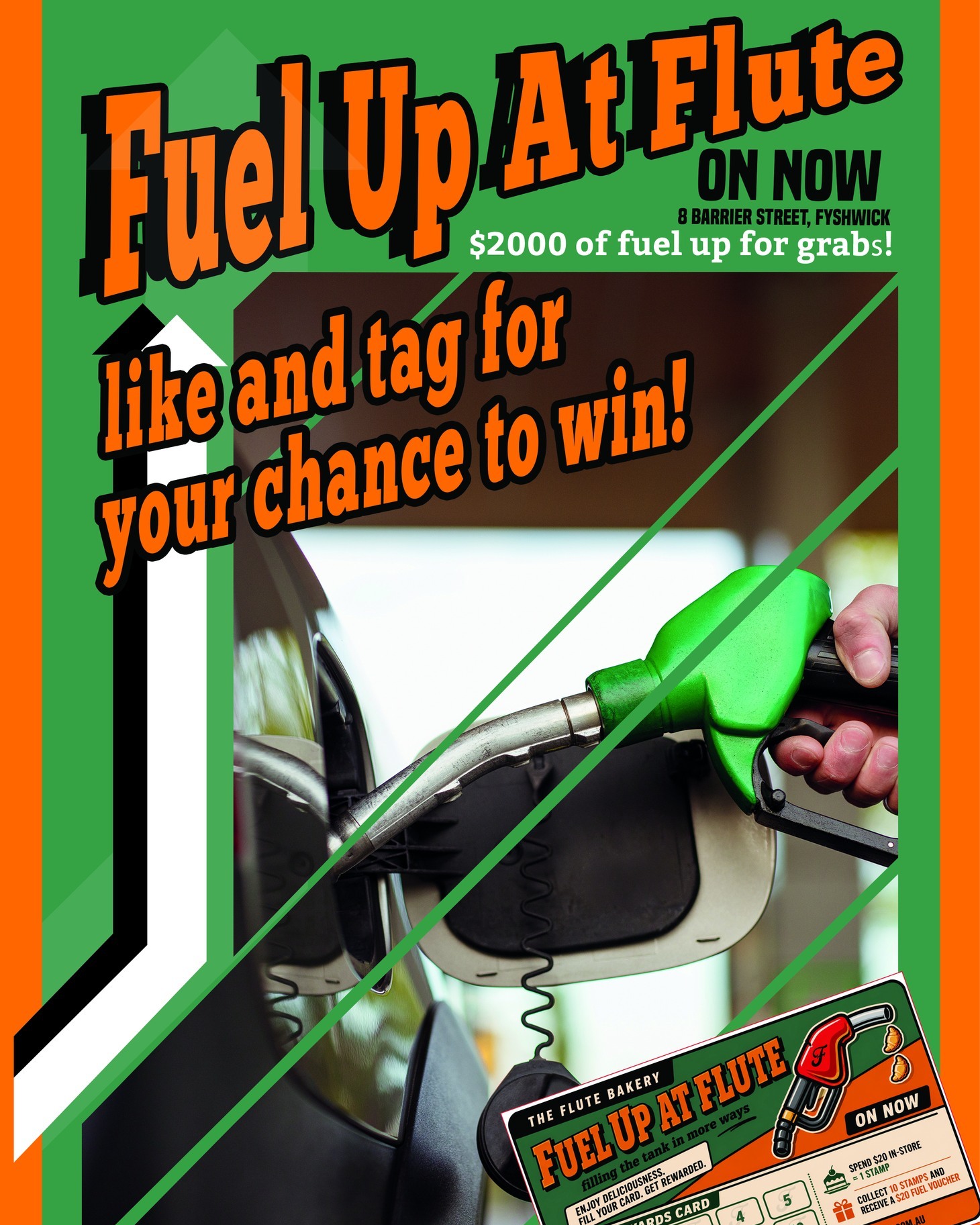 🚨 GIVEAWAY TIME 🚨
We’re giving you and a mate the chance to fuel up with Flute ⛽🥐
To enter:
• Like this post
• Tag a friend in the comments
(1 friend per comment = 1 entry)
We’ll be giving away 10 x $20 fuel vouchers from Flute - that means 5 winners, each winning a voucher for themselves and a friend.
Competition runs until June 30.
And don’t forget — you can also earn your own fuel vouchers every time you shop at Flute. Simply collect stamps on your Fuel Rewards Card:
• Spend $20 in-store = 1 stamp
• Collect 10 stamps = receive a $20 fuel voucher
Fuel Up At Flute is on now at Flute Bakery, 8 Barrier Street Fyshwick.