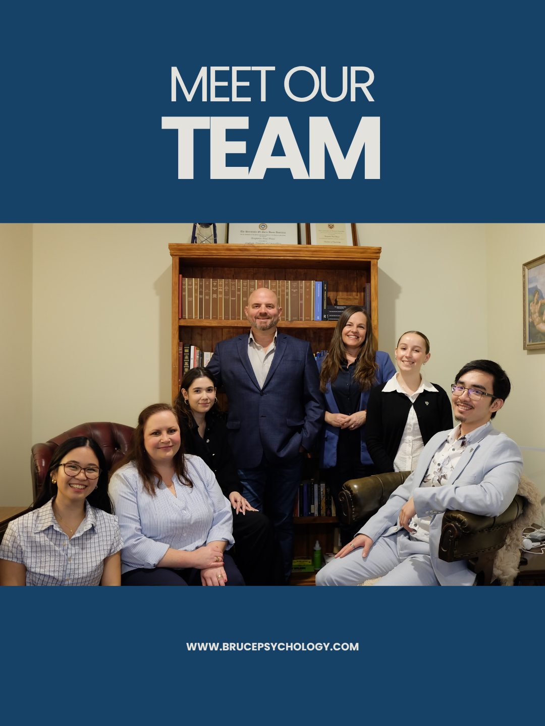 Meet the team behind Bruce Psychology!
We're a group of psychologists and support staff who are passionate about helping people through life's challenges and supporting them to grow into the person they want to be.
While we each bring different experiences, interests, and areas of expertise, we're united by a shared commitment to providing thoughtful, compassionate care.
We're proud of the team we've built and excited to introduce the people who make Bruce Psychology what it is.
Learn more about our team via the link in our bio.