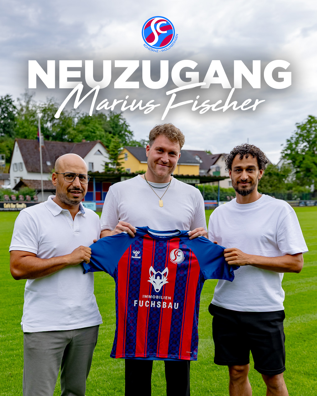 Herzlich Willkommen beim SC Konstanz-Wollmatingen, Marius Fischer!
Der 27-jährige Stürmer wechselt von der SG Dettingen-Dingelsdorf zu uns und bringt Erfahrung aus seinen Stationen beim SV Endingen und SC Wyhl mit.
Wir freuen uns auf die gemeinsame Zeit und wünschen dir eine erfolgreiche Saison! ⚽💪
#SCKonstanzWollmatingen #Neuzugang #WillkommenMarius #FußballAmBodensee #TeamSCKW