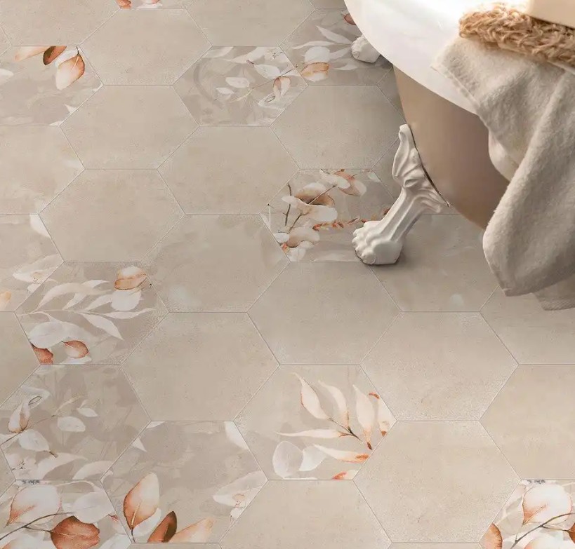 Beautiful tiles to bring a creative look to your home adding a touch of elegance and charm to the space. Each tile was a small work of art, meticulously crafted to create a cohesive and stunning visual effect. The delicate floral designs bring a hint of nature indoors.