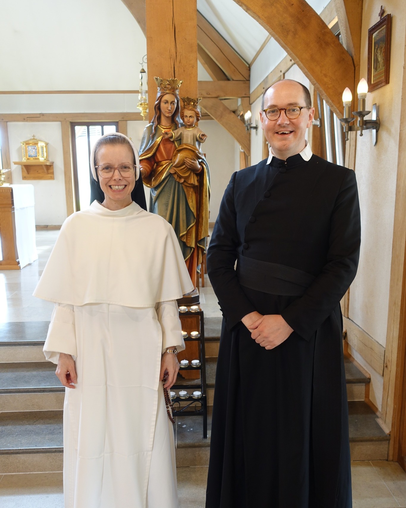 Portaferry friends reunite! At the weekend we were blessed to have Fr Benedict Manning visiting our community. Fr Benedict and Sr Cooey were neighbours growing up in Ireland and so were especially pleased to have the chance to catch up!