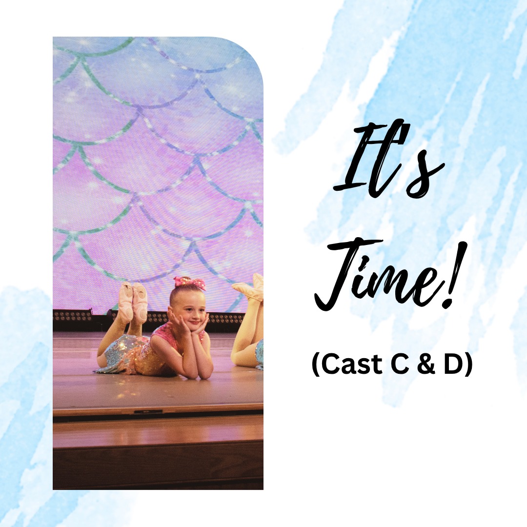 Today is Day 2! Our amazing dancers have been working so hard to prepare - it's RECITAL DAY (Cast C & D)! Let your movement shine, kids! 💕