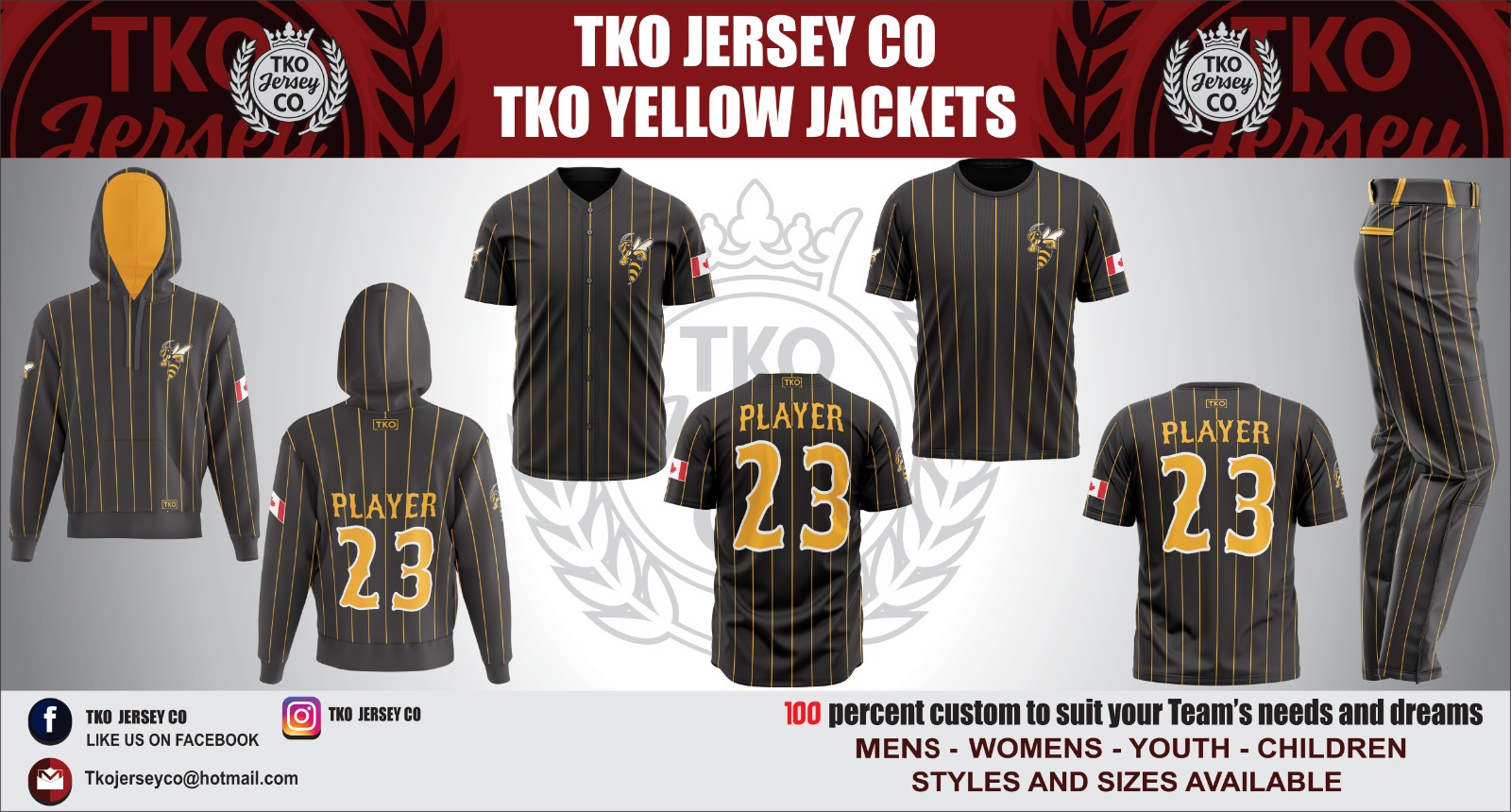 Battle of the stingers.
Same colour palette. Different energy. One's sweet. One's venomous. Both look incredible and we're not picking favourites.
You pick. Comment below.
Bytown Bees | TKO Yellow Jackets