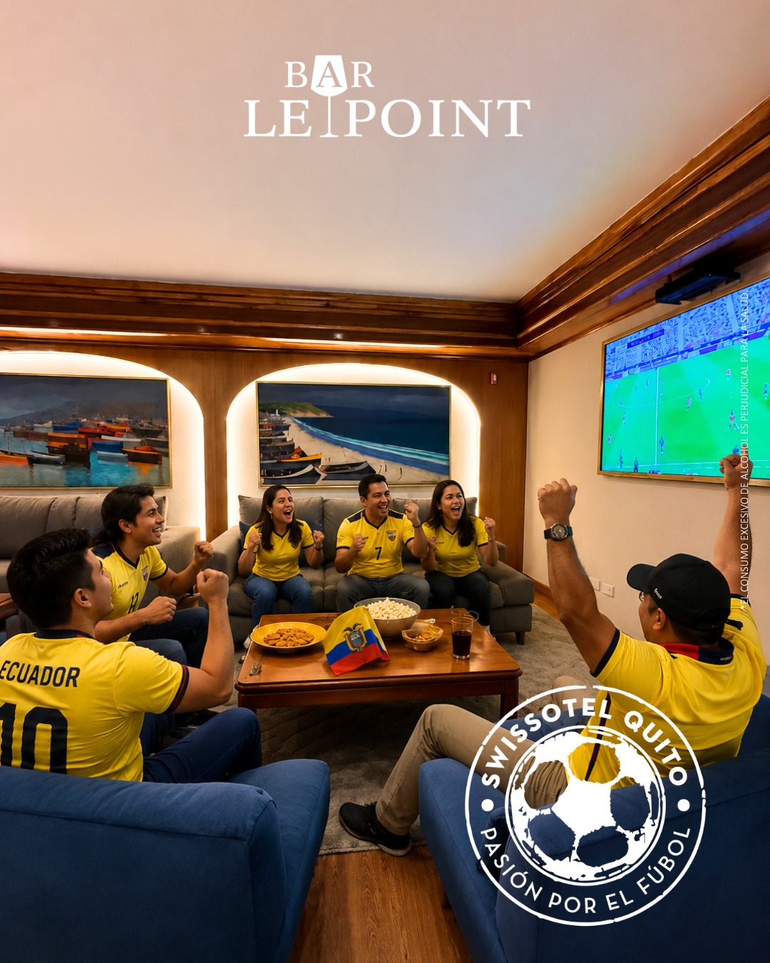 En Bar Le Point vivimos la Pasión por el Fútbol y queremos celebrarla en grande apoyando a La TRI. 🇪🇨⚽
Te esperamos en Swissôtel Quito para alentar a nuestra Selección en tres partidos imperdibles, en el ambiente de nuestro bar recientemente remodelado, ideal para vivir cada jugada con emoción, buena compañía y el mejor servicio.
📅 14 de junio – Ecuador vs Costa de Marfil
📅 20 de junio – Ecuador vs Curazao
📅 25 de junio – Ecuador vs Alemania
Ven a disfrutar de estos encuentros en Bar Le Point y pregunta por nuestras opciones de picadas, cervezas y cócteles seleccionados para acompañar cada partido. 🍻🍸
📲 Reserva tu espacio en el link de la BIO
📞 Teléfono: 393 5200
#BarLePoint #SwissotelQuito #LaTri #FutbolEnQuito #DondeVerElPartido